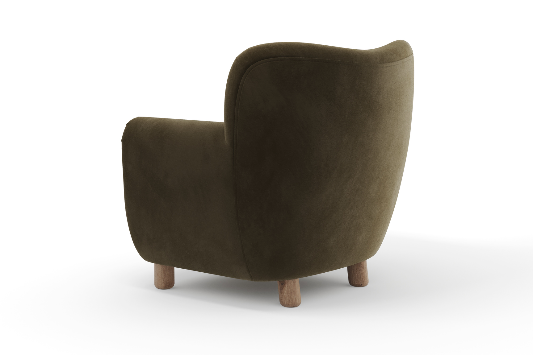 Emerald Velvet Fabric Accent Chair