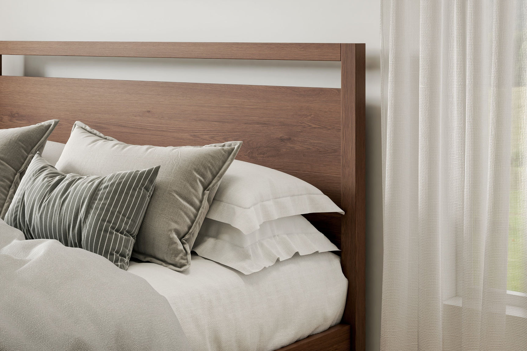 Leah Wood Bed Frame