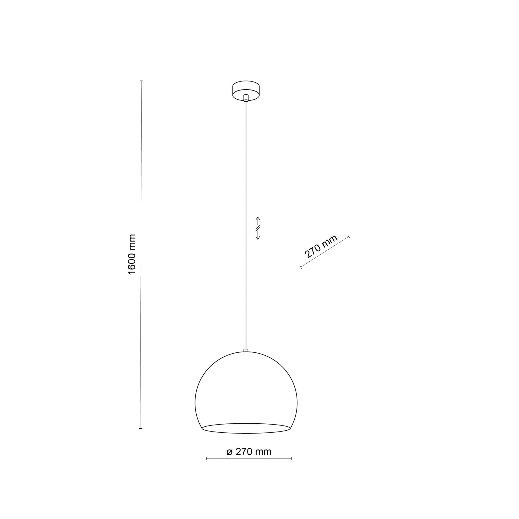 ZOE Mid-Century Modern Pendant Ceiling Light Fixture for Kitchen Island, Dining Room & Living Room