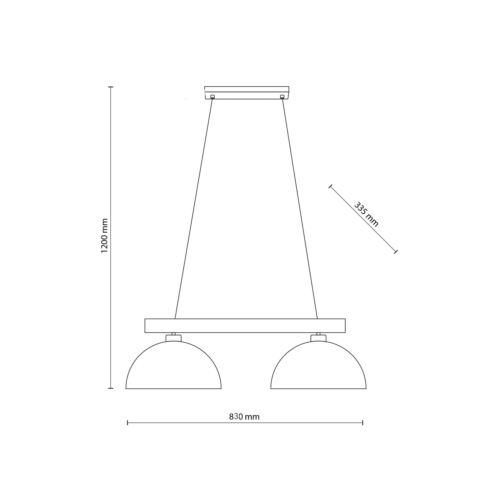 Signe Black Scandinavian Minimalist Pendant Ceiling Light for Kitchen Island & Dining Room