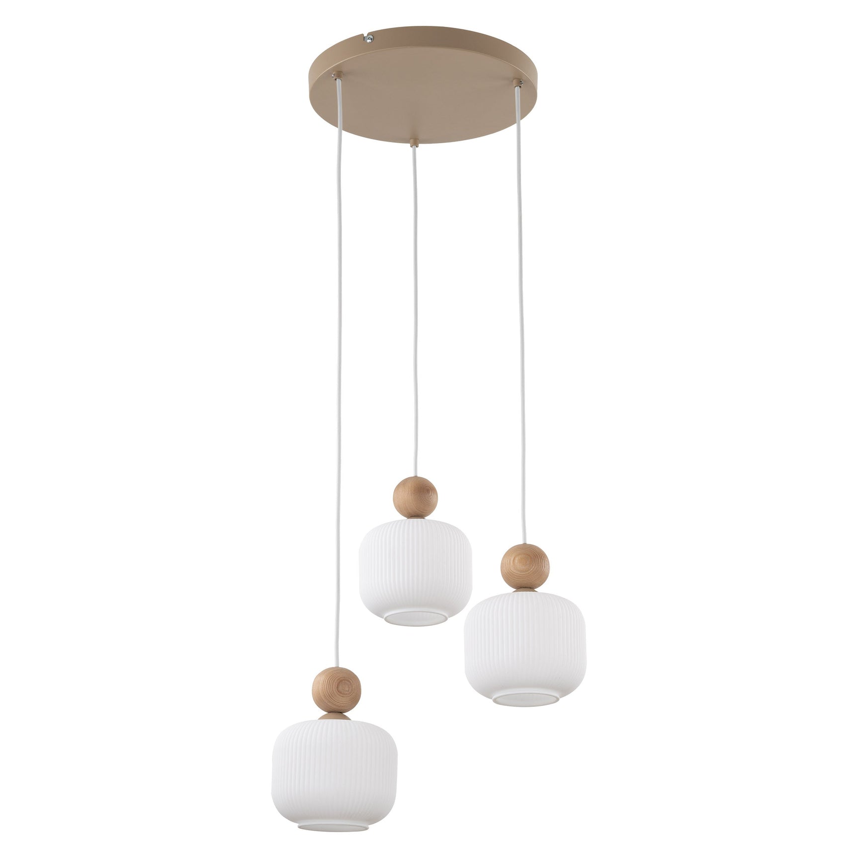 Ballo Scandinavian 3-Light Pendant Ceiling Light Fixture for Kitchen Island, Dining Room & Living Room