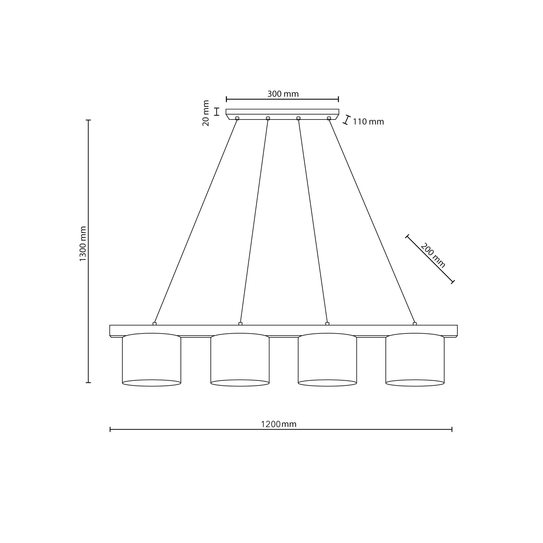 Varo Scandinavian Minimalist Pendant Ceiling Light for Kitchen Island, Dining Room & Modern Interiors