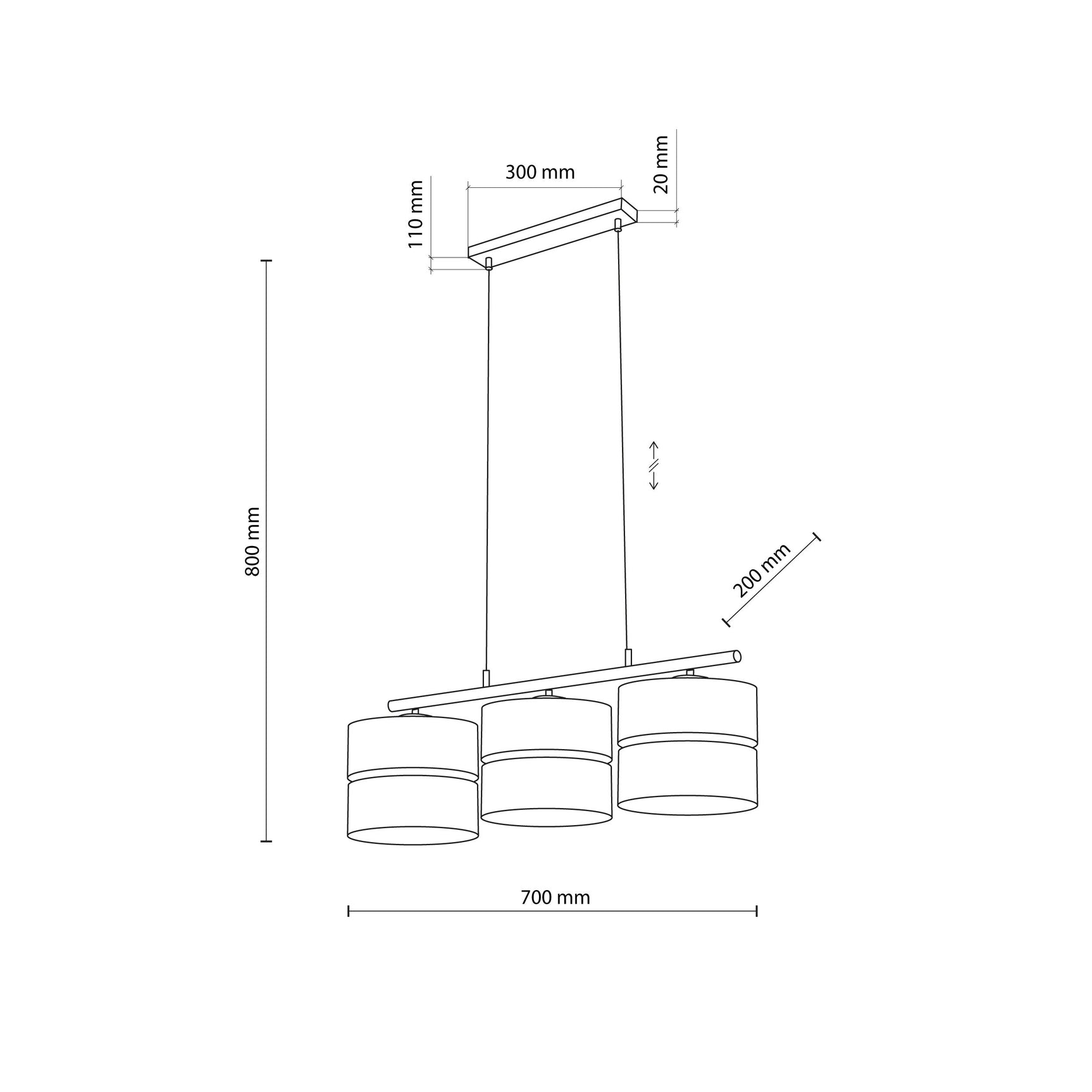 NICOL Nordic Minimalist Pendant Light Fixture for Kitchen Island, Dining Area & Living Room