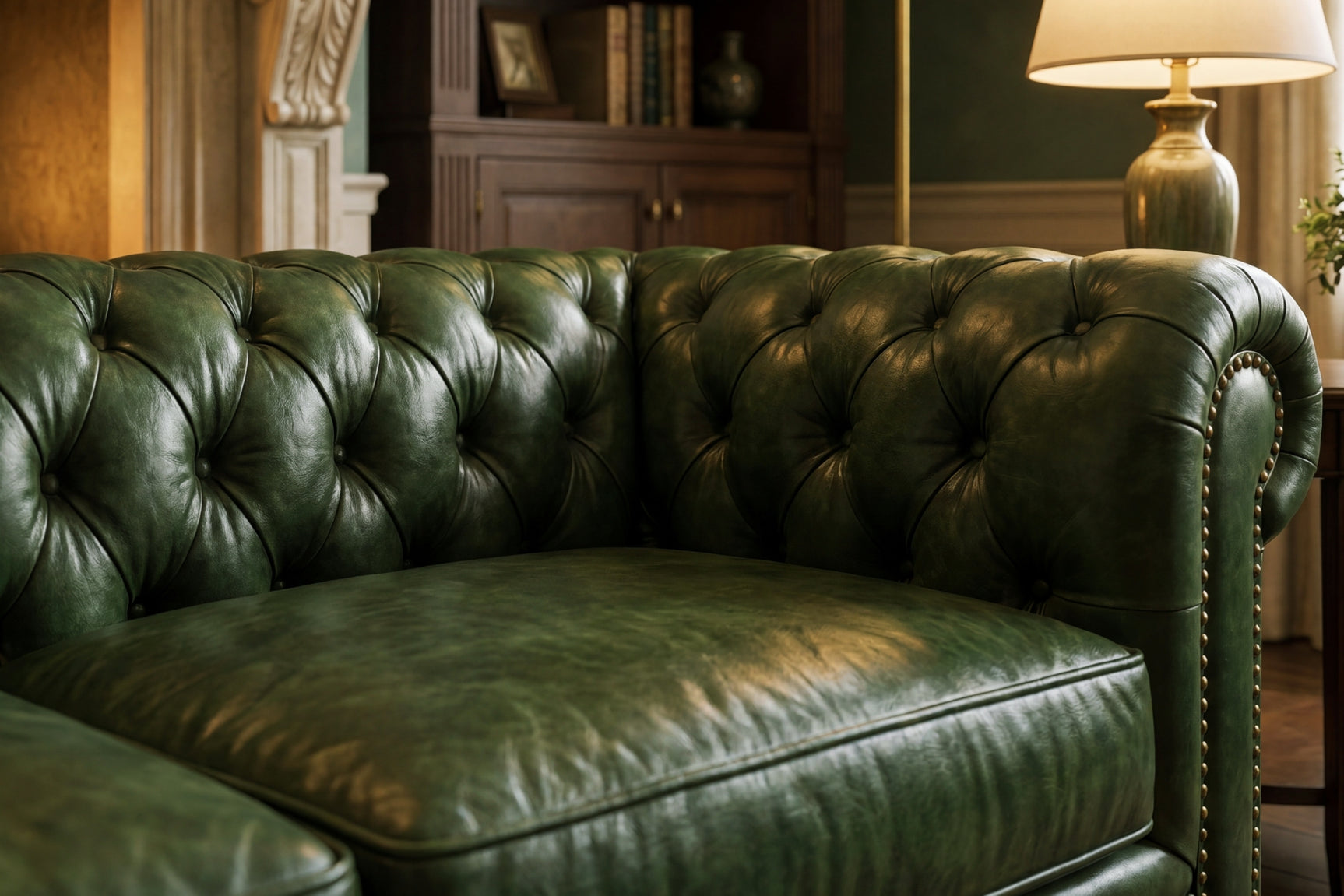 Parma Leather Chesterfield Sofa