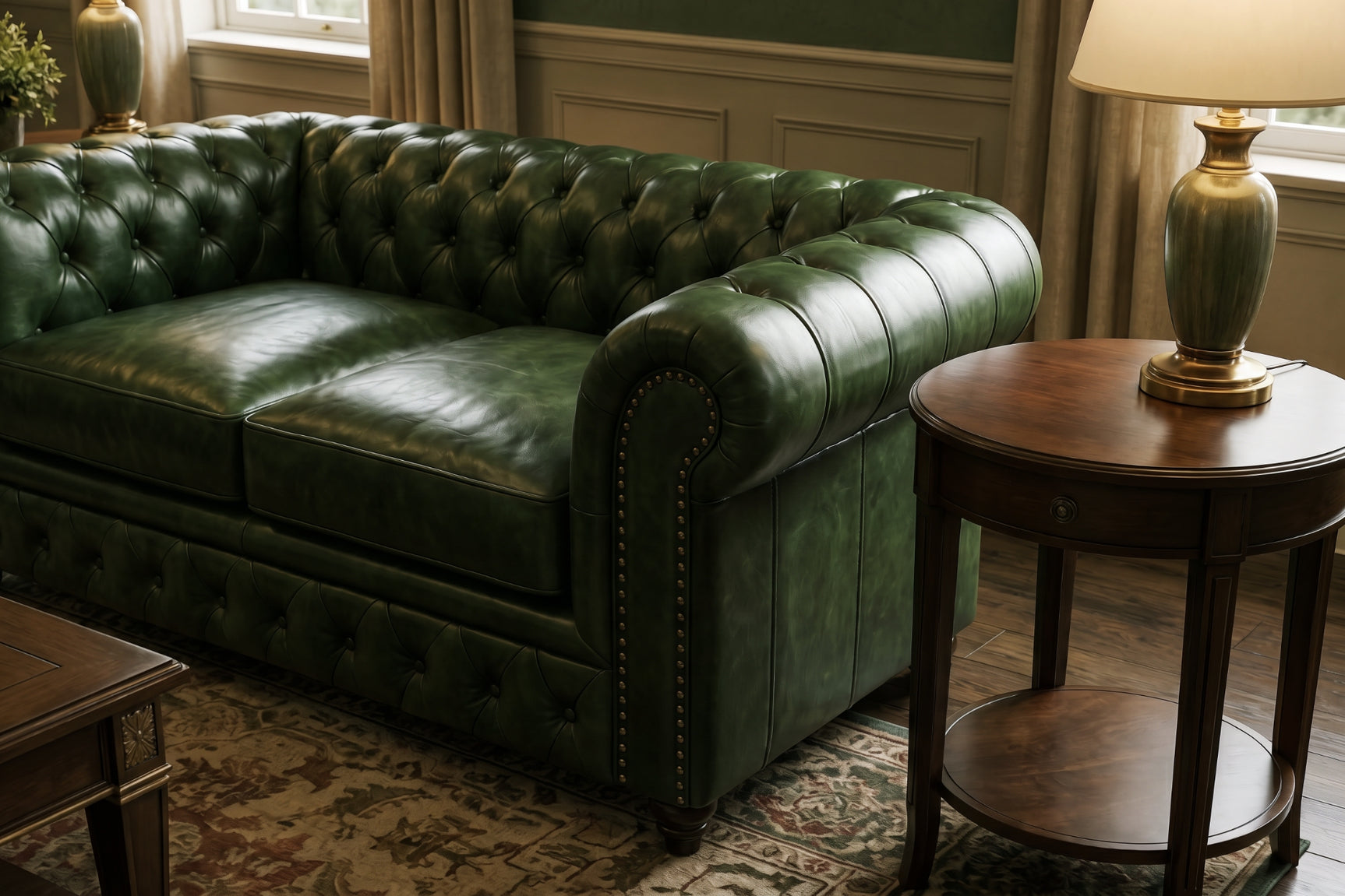 Parma Leather Chesterfield Sofa