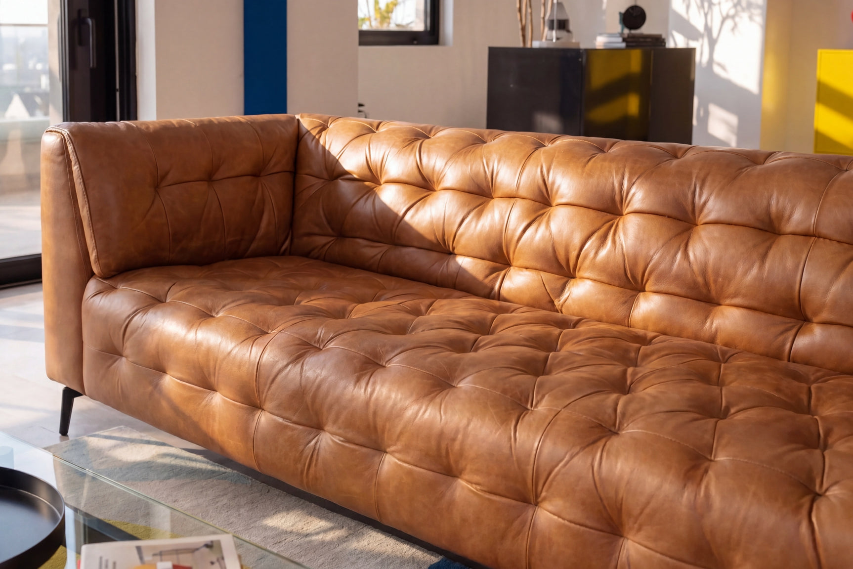 Rhea Leather Sofa