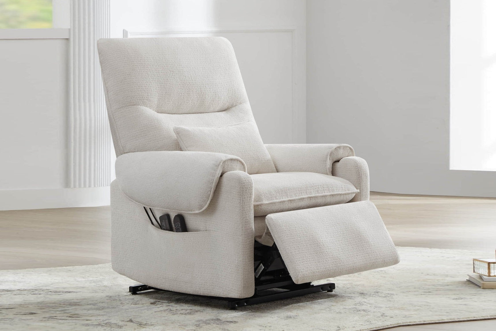 Xander Fabric Power Lift Recliner Chair