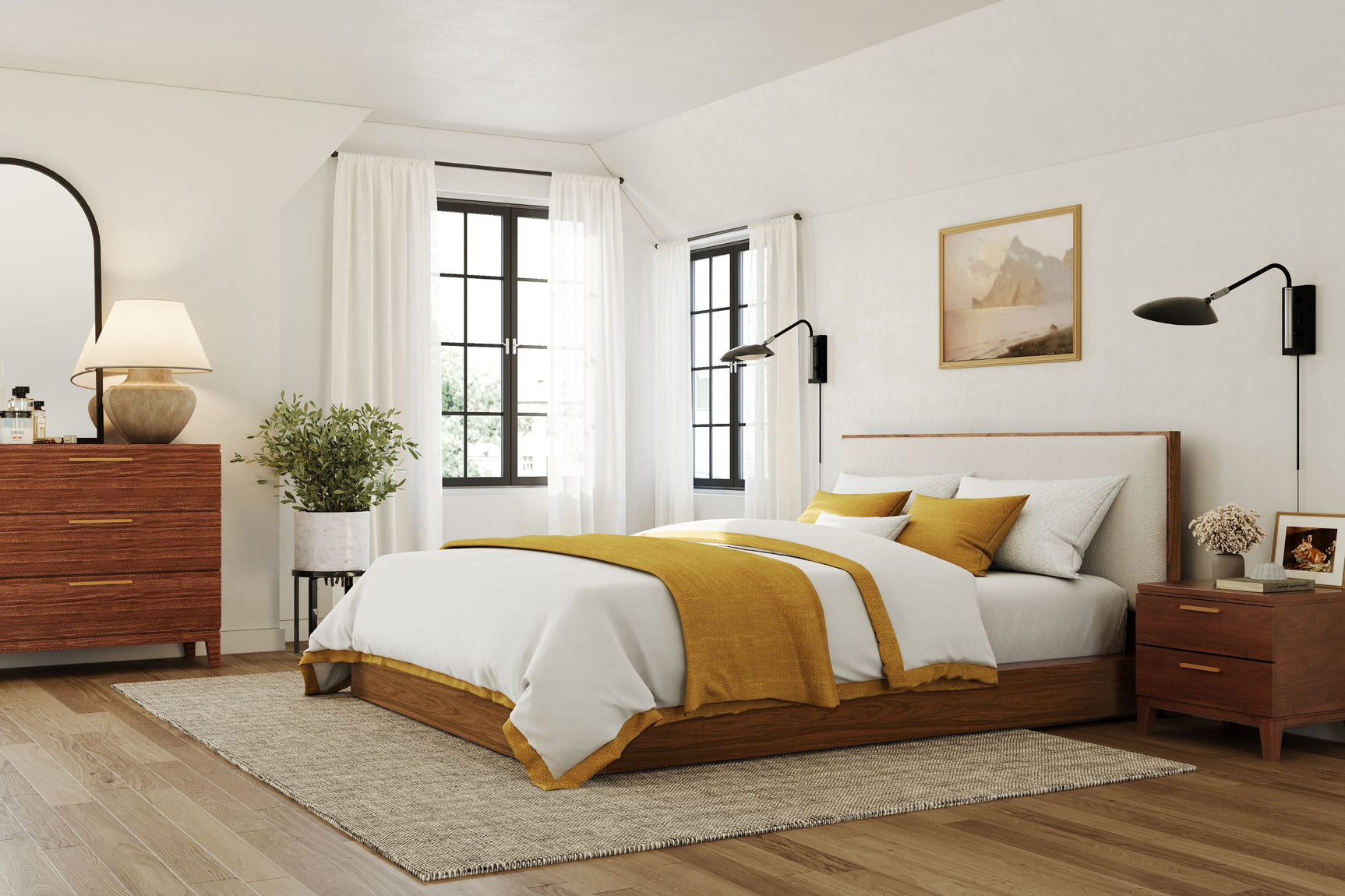 Gianna Wood Bed Frame