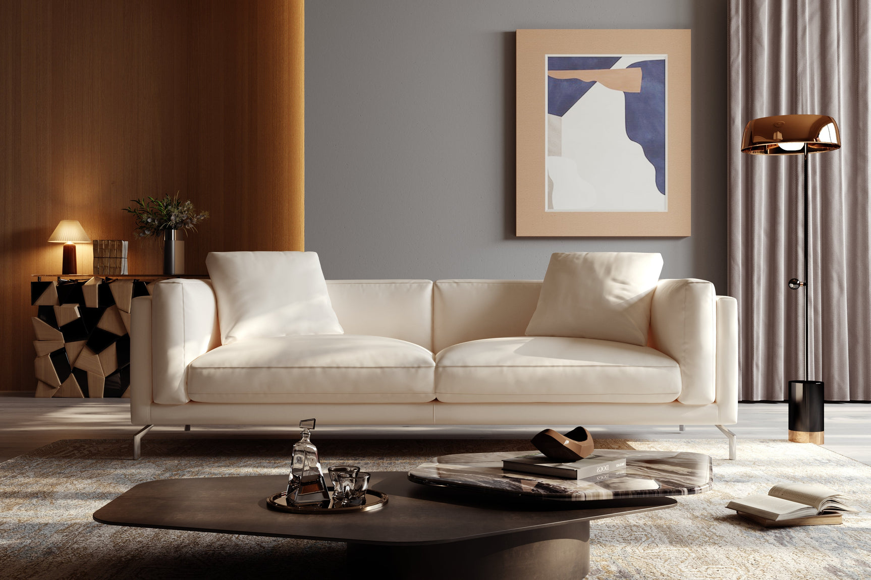 Zadar Leather Sofa
