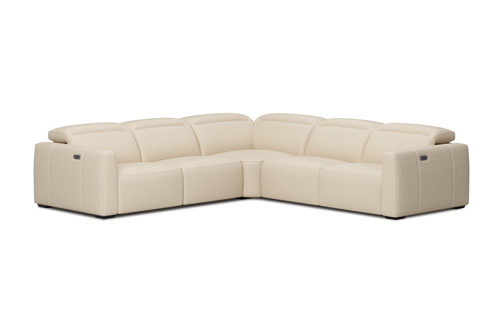 Carmen Leather Dual Recliner Corner Sectional