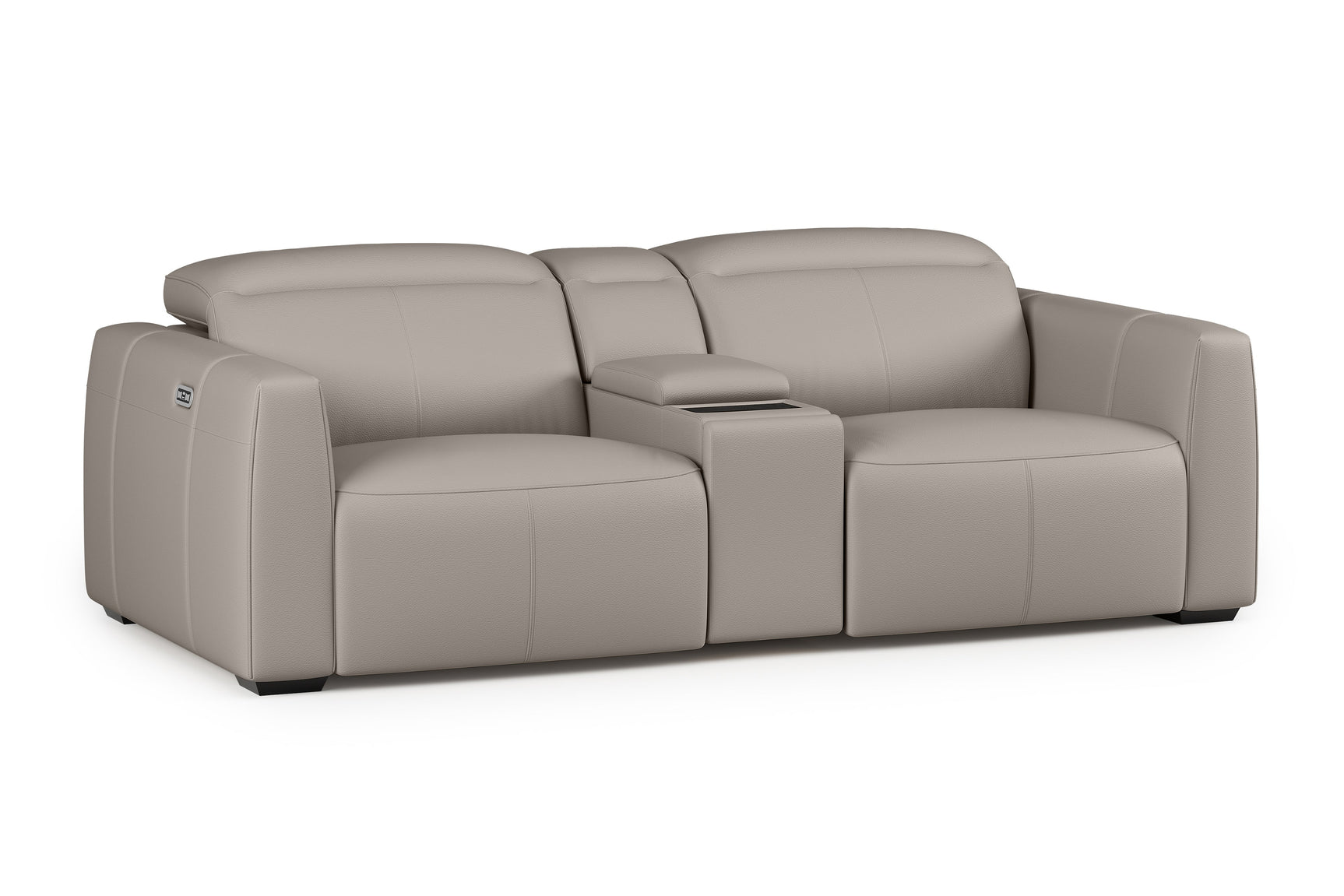 Carmen Leather Dual Recliner Sofa with Console