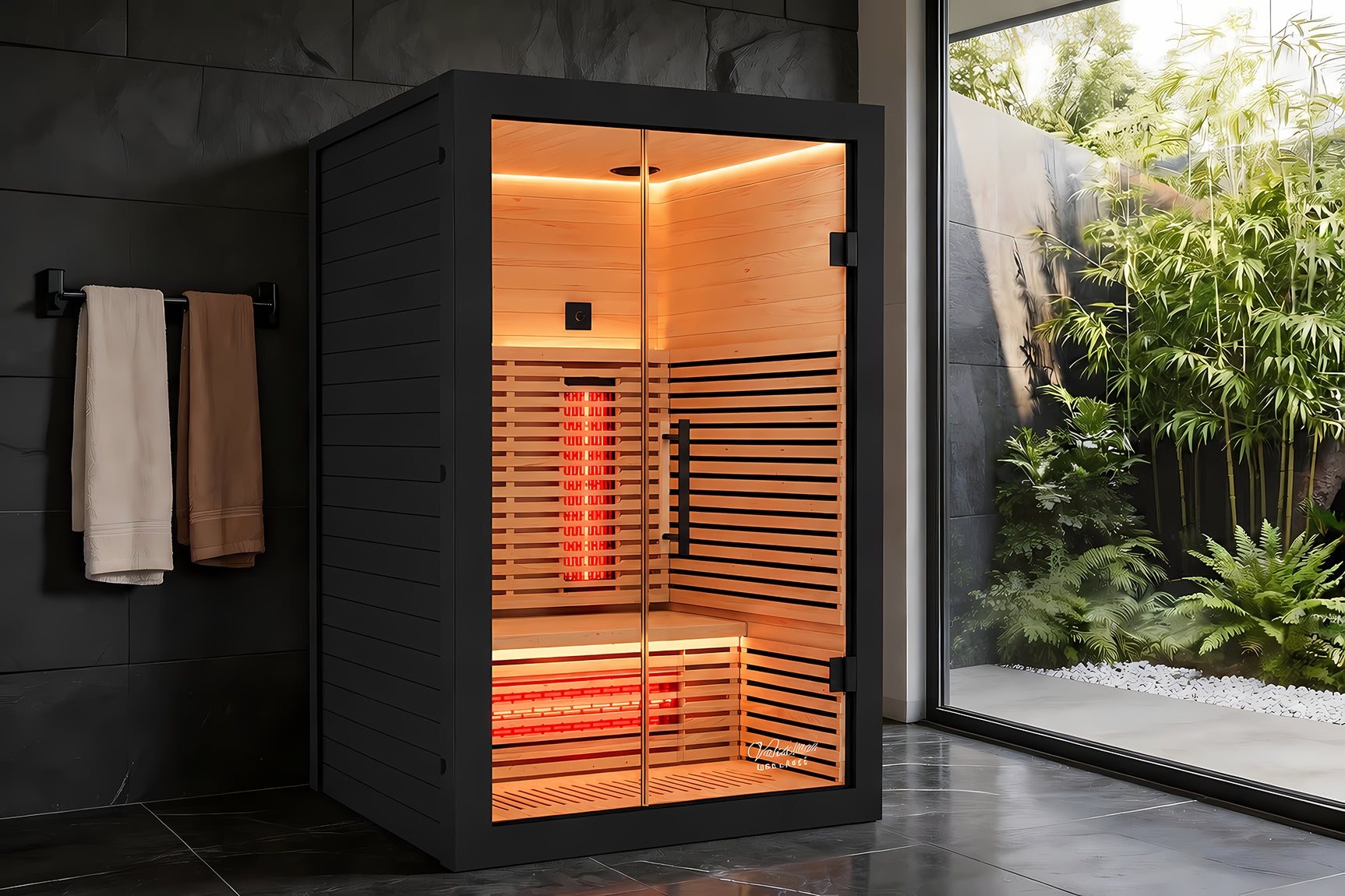 Valencia Aura™ 2-Person Full Spectrum Infrared Sauna | Low-EMF Hemlock