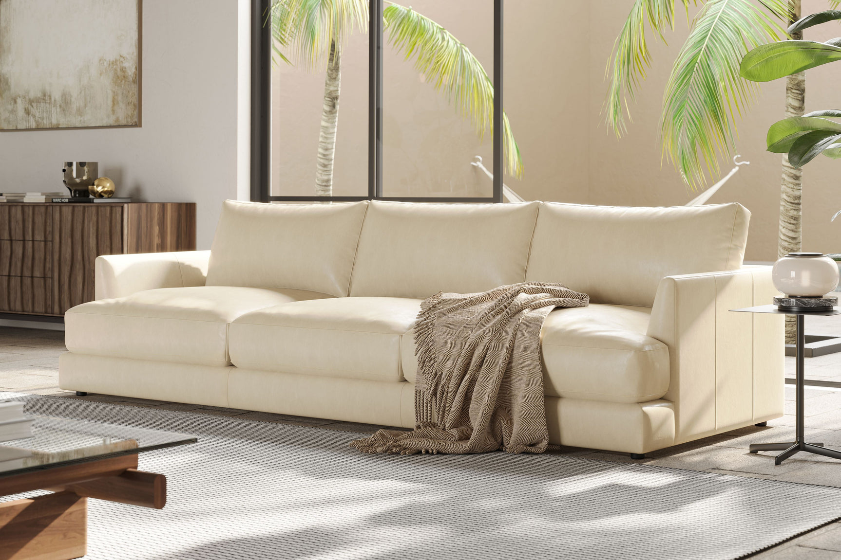 Serena Leather Sofa
