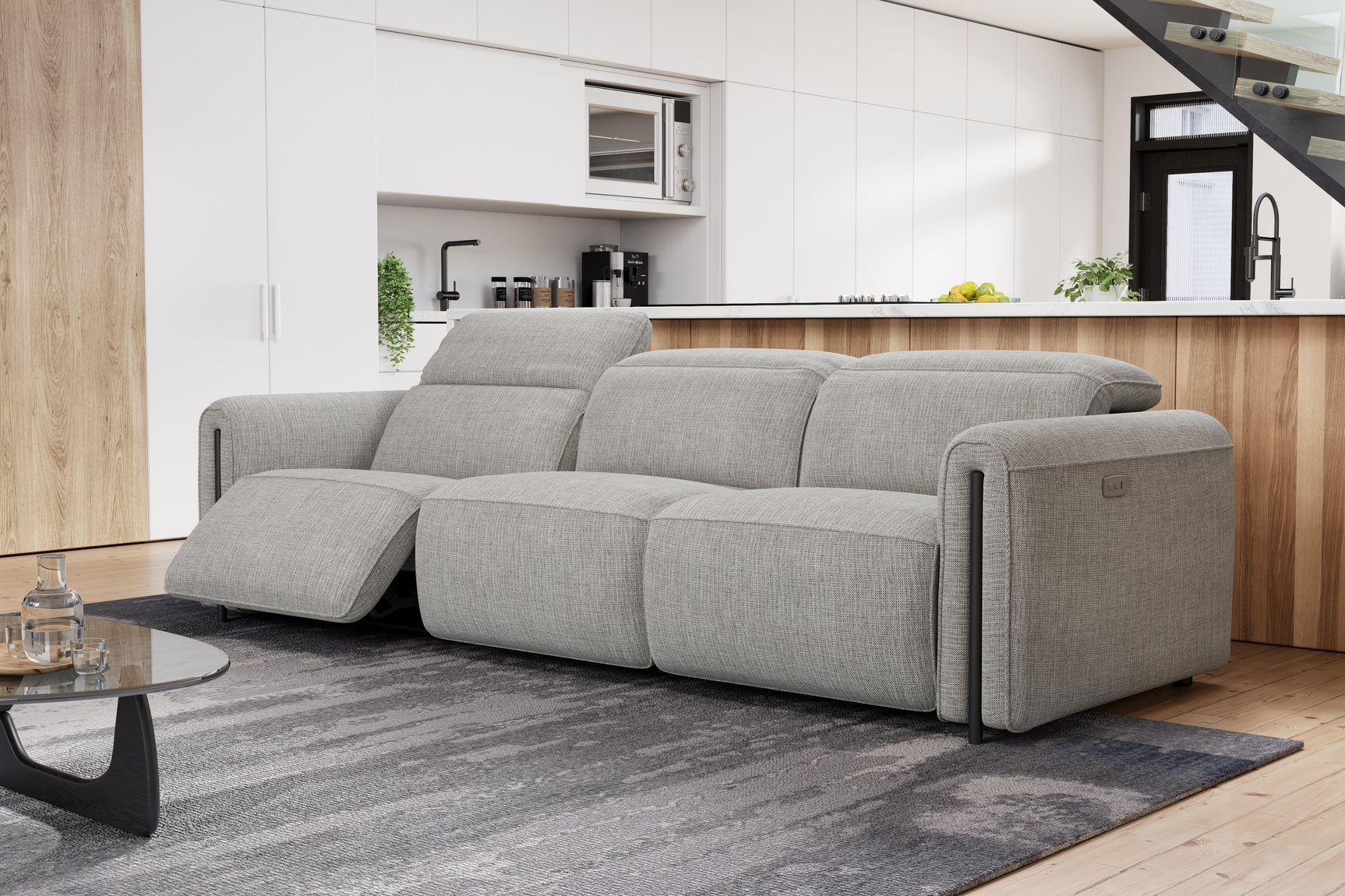 Octavia Fabric Dual Reclining Cloud Sofa