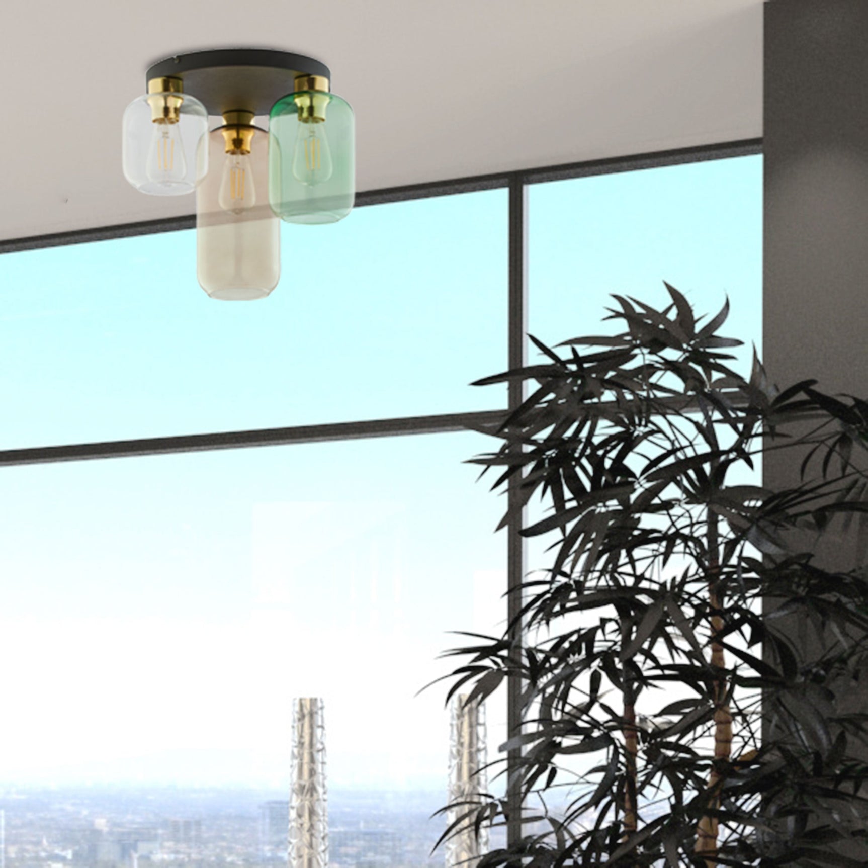 Marco Mid-Century Modern Flush Mount Light 3