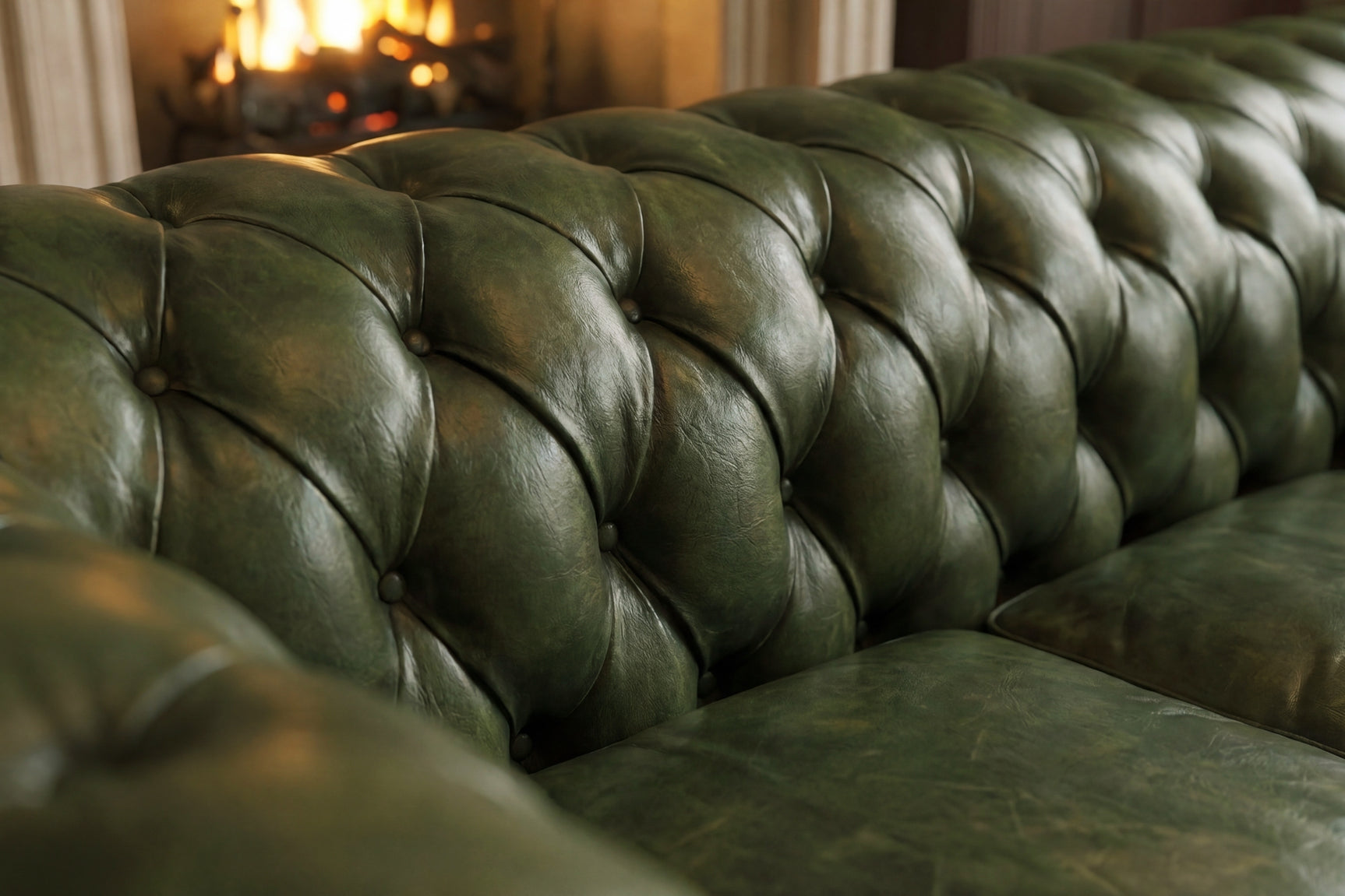 Parma Leather Chesterfield Sofa