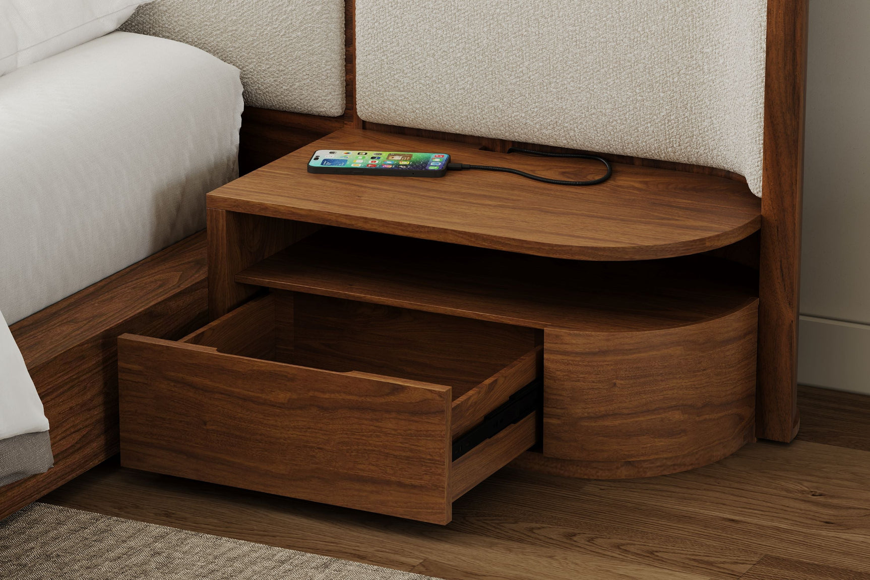 Gianna Wood Bed Frame