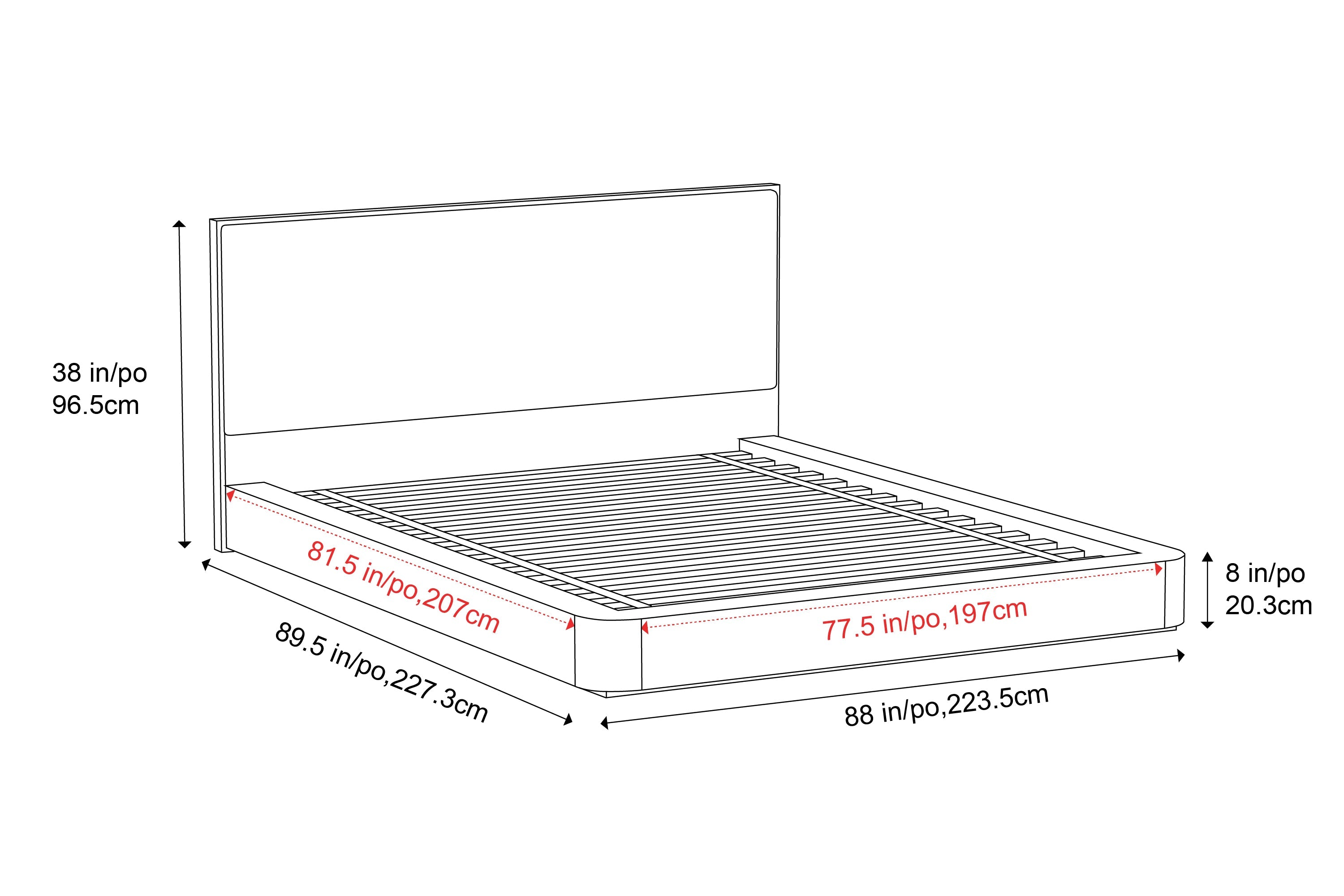 Gianna Wood Bed Frame