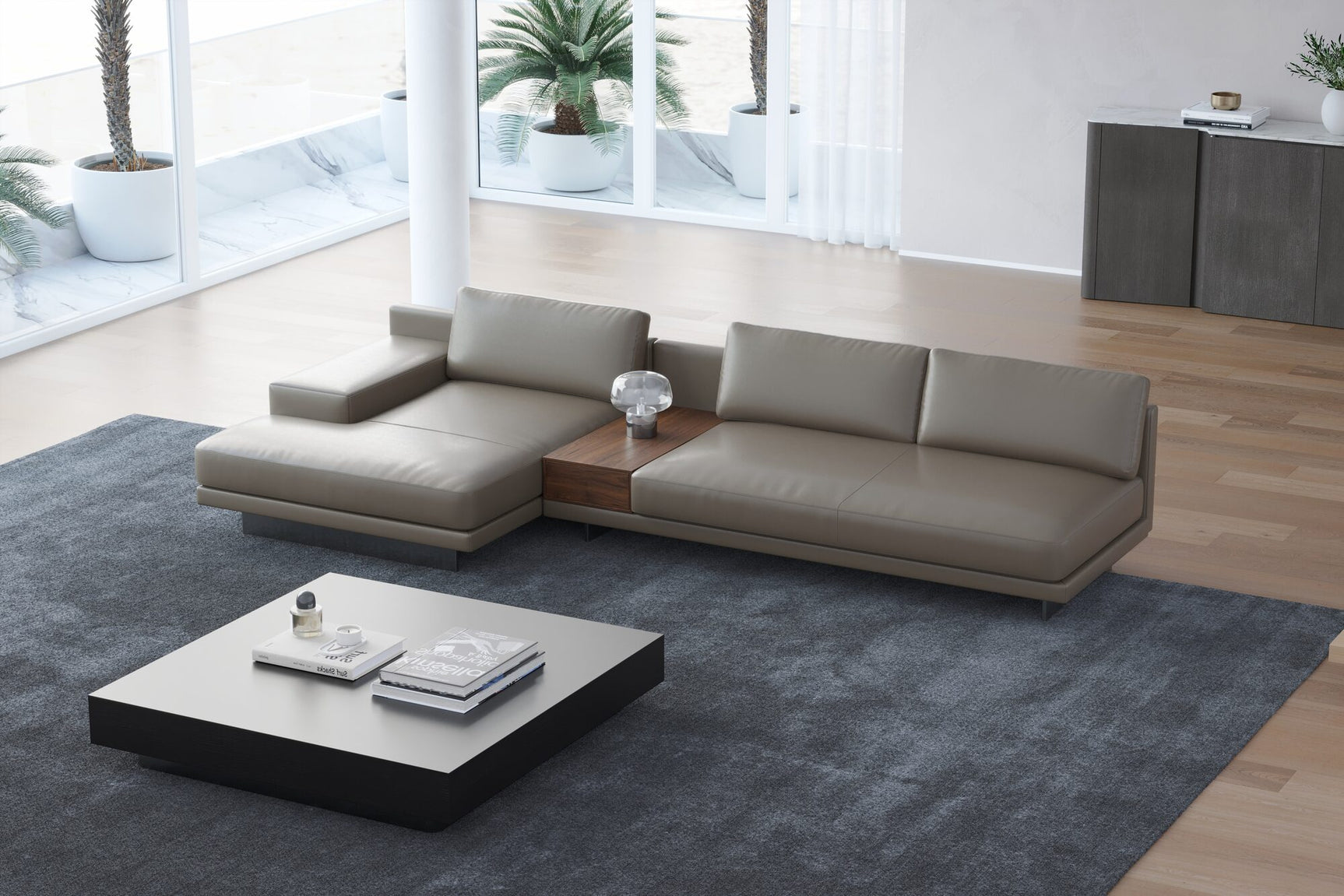 Alessandro Leather Modular Sectional Sofa