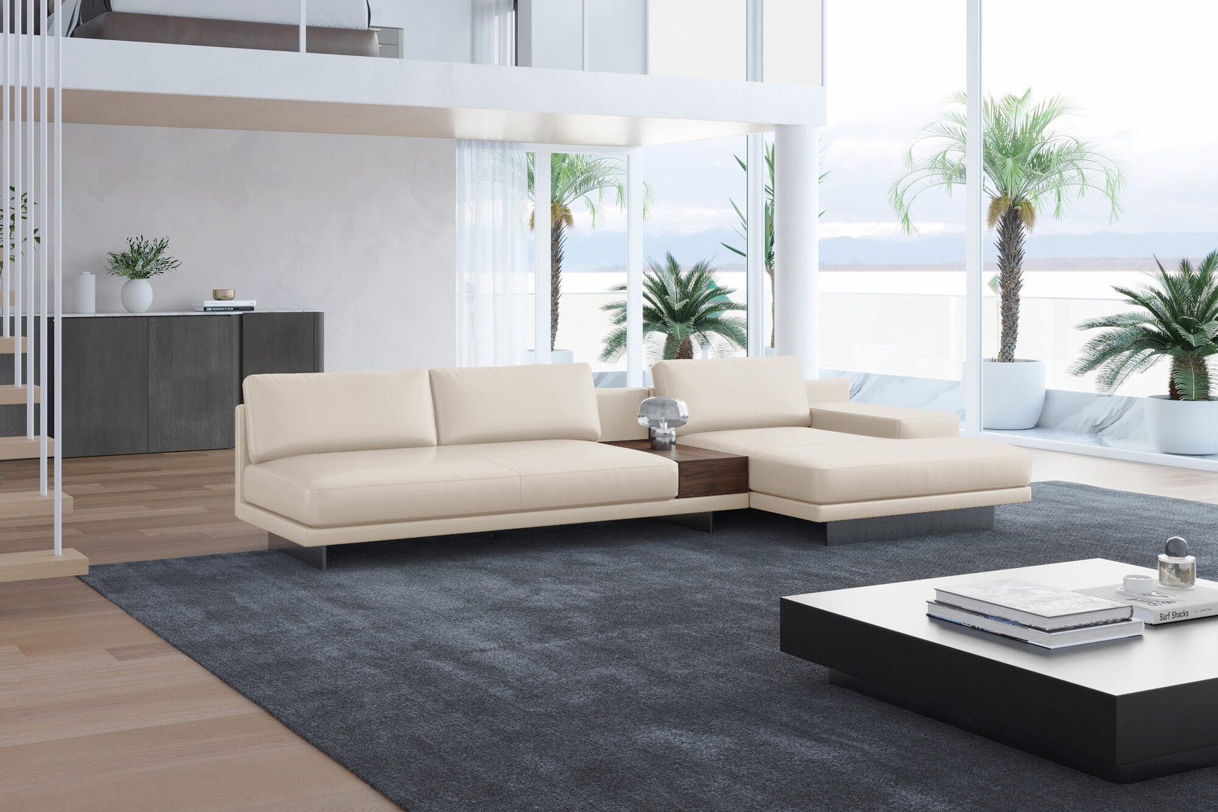 Alessandro Leather Modular Sectional Sofa