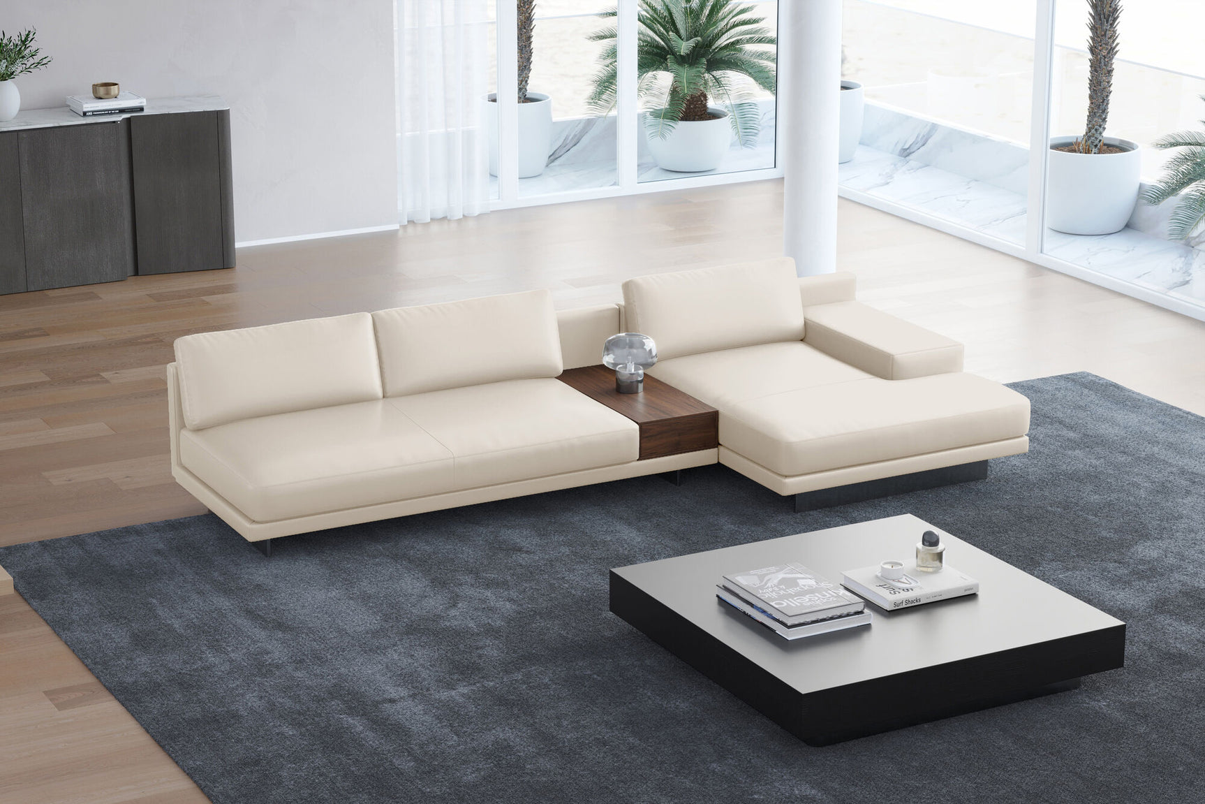 Alessandro Leather Modular Sectional Sofa