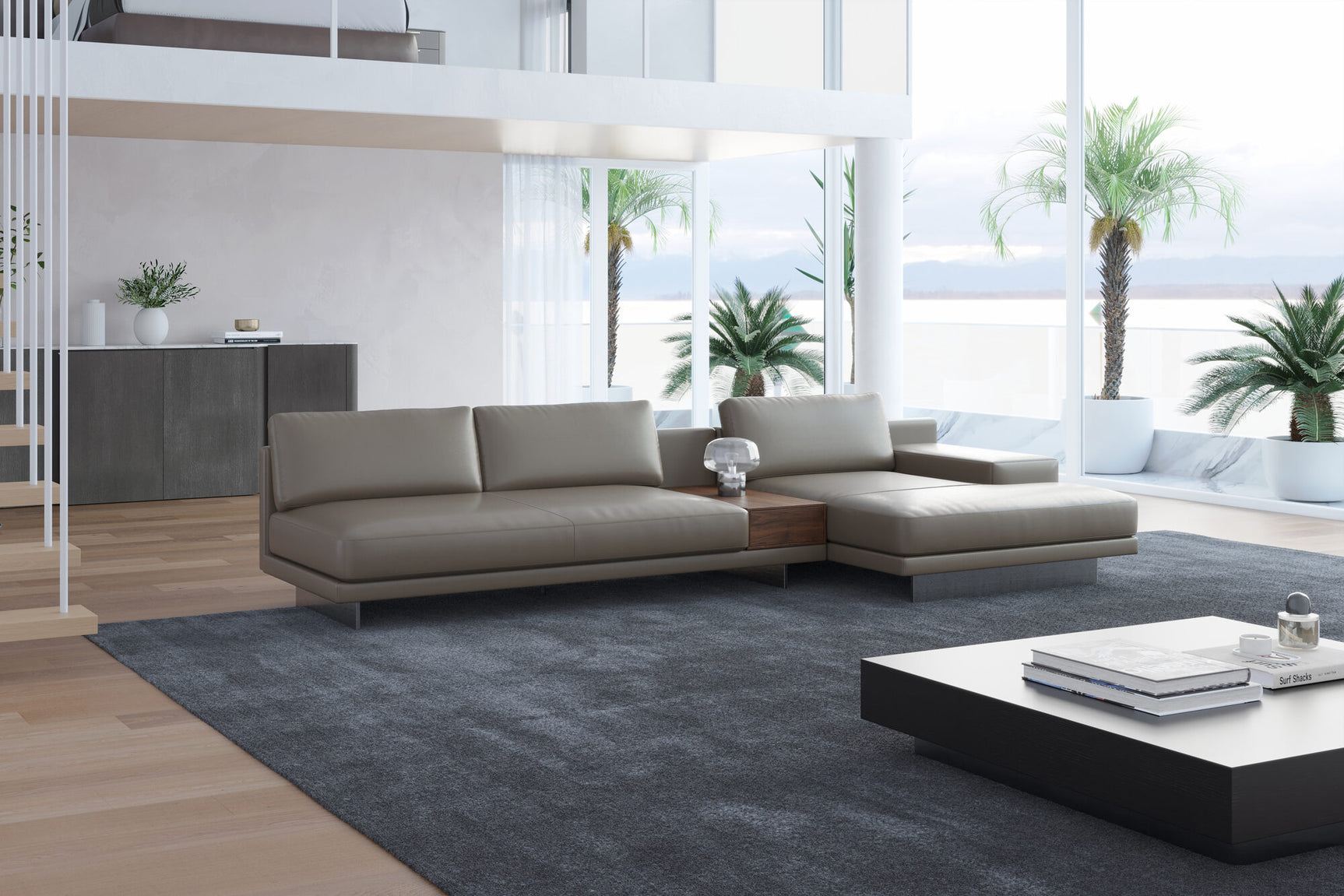 Alessandro Leather Modular Sectional Sofa