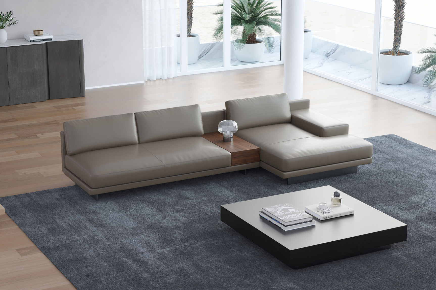 Alessandro Leather Modular Sectional Sofa