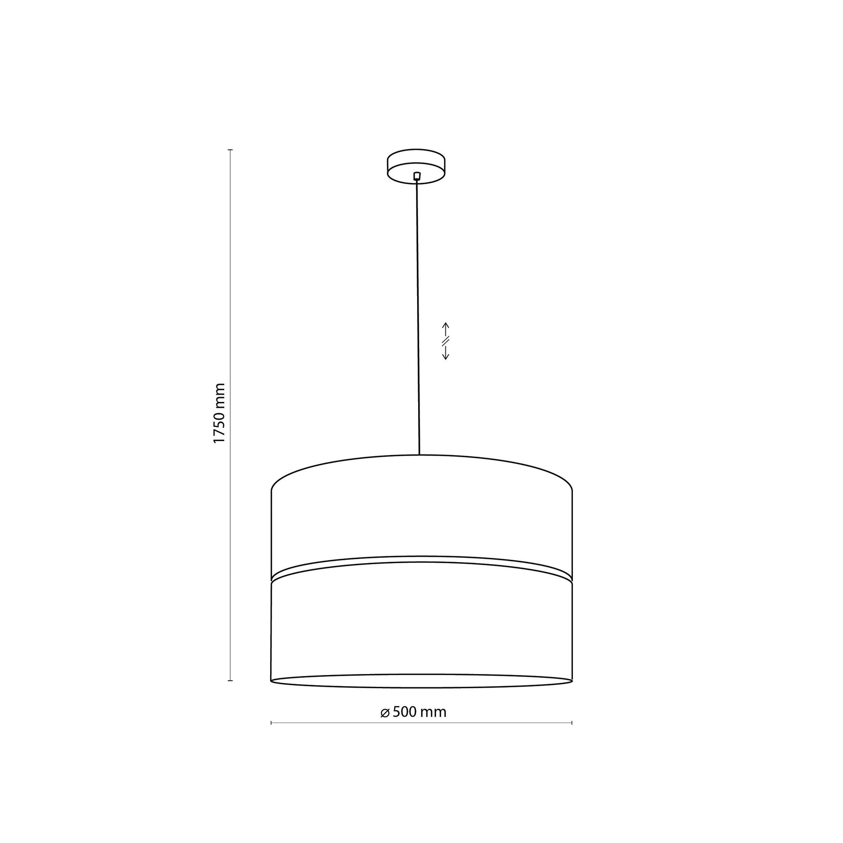 HILTON Black & Gold Pendant Ceiling Light Fixture for Kitchen Island, Dining Room & Living Room – Modern Luxury Lighting