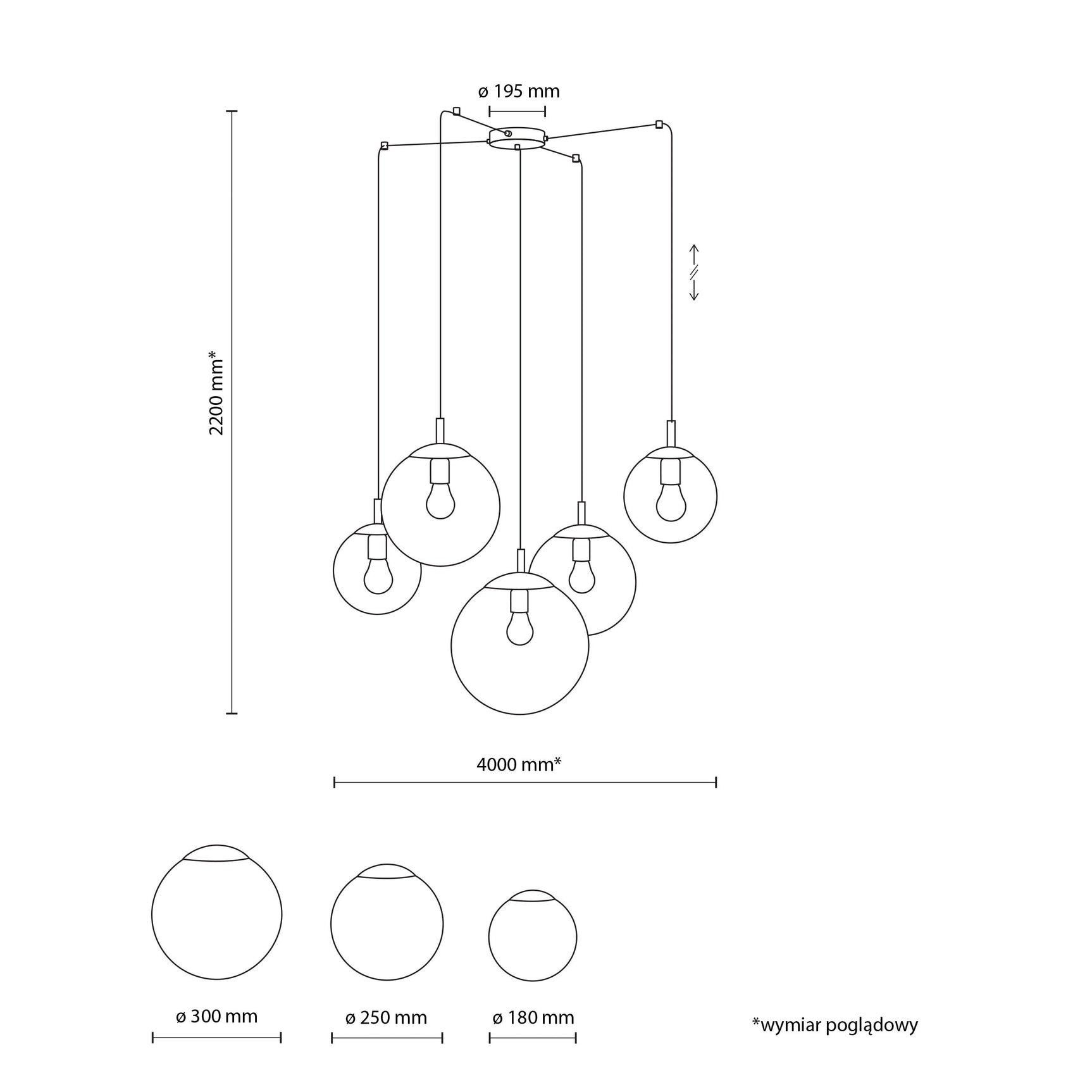 ESME White Scandinavian Pendant Light 5