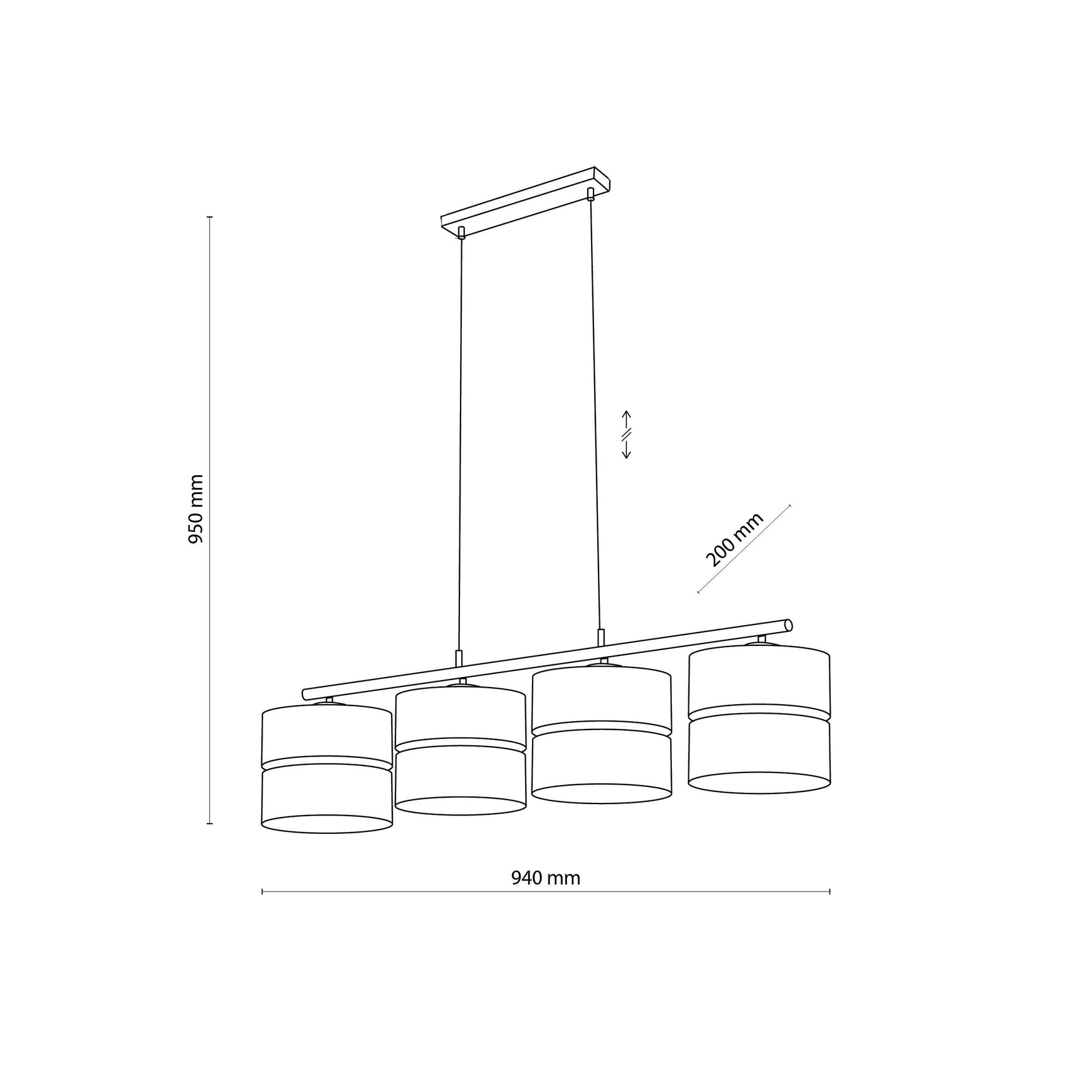 NICOL Nordic Minimalist Pendant Light Fixture for Kitchen Island, Dining Area & Living Room