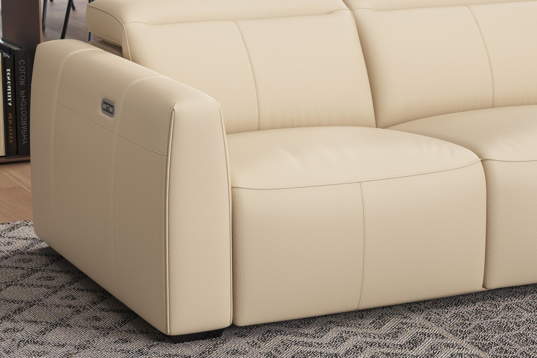 Carmen Leather Dual Recliner Sofa