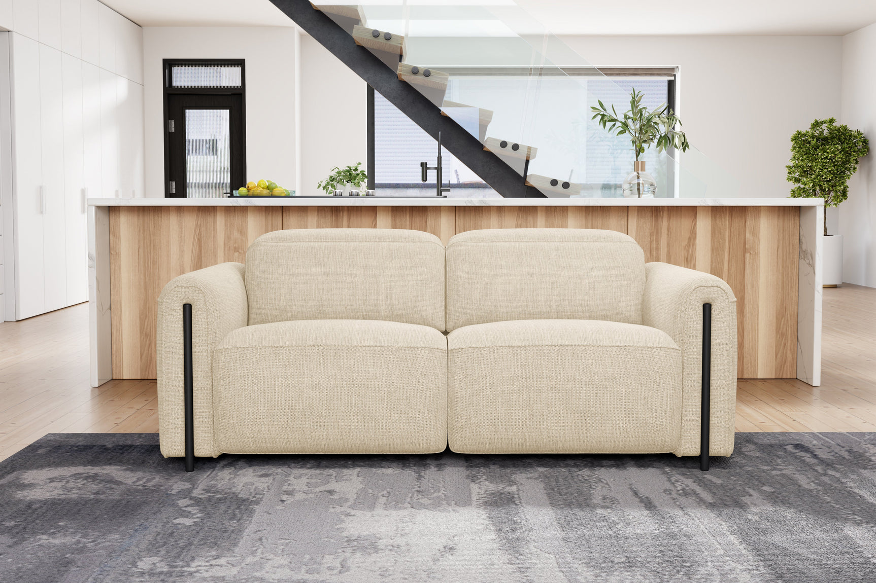 Octavia Fabric Dual Reclining Cloud Sofa