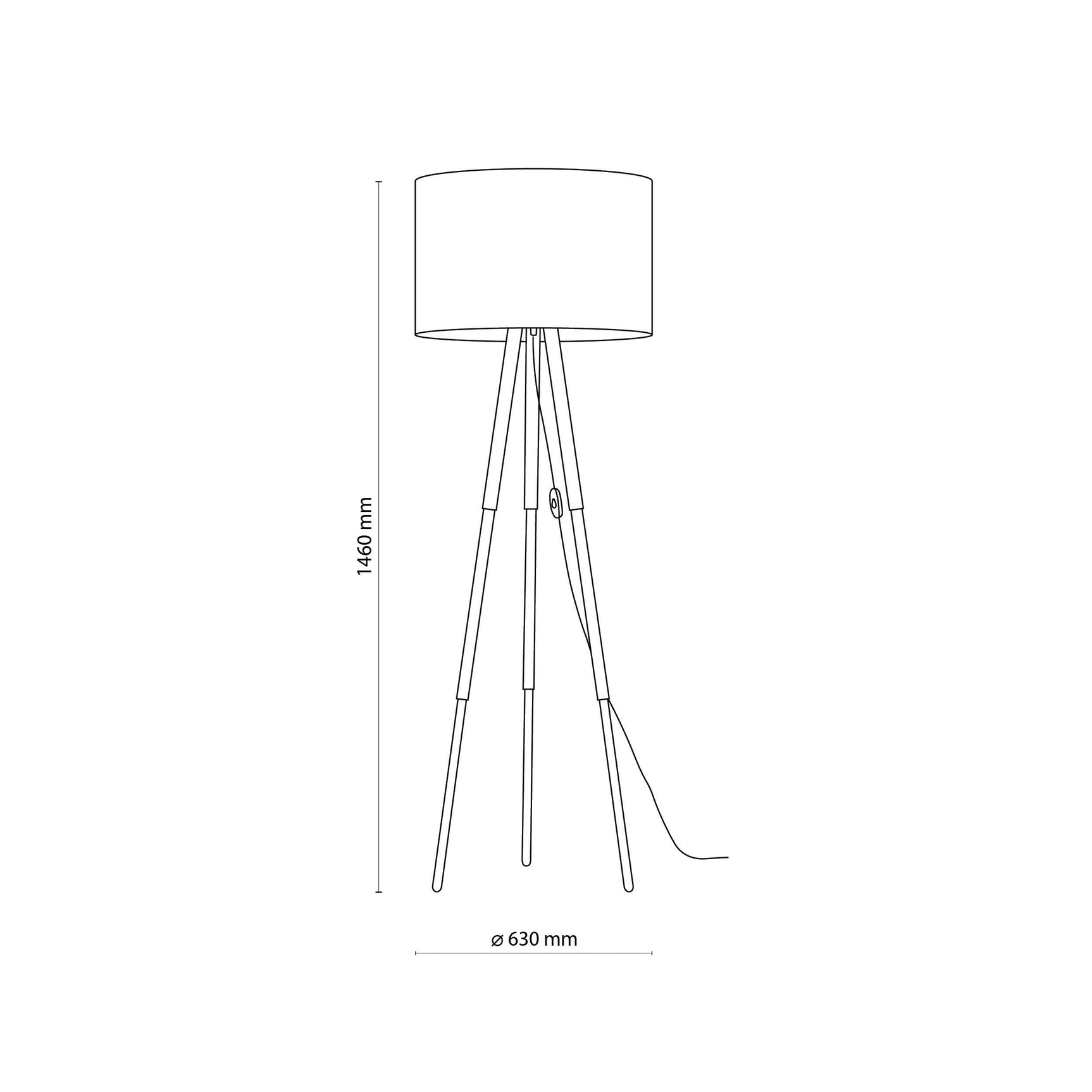 TOKYO Beige Linen Floor Lamp for Living Room, Bedroom & Reading Nook – Scandinavian Minimalist Design