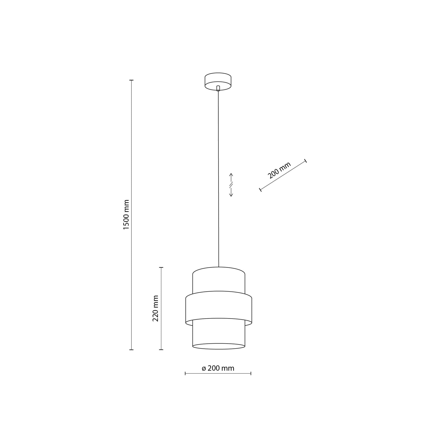 CALISTO JUTE Natural Pendant Lamp