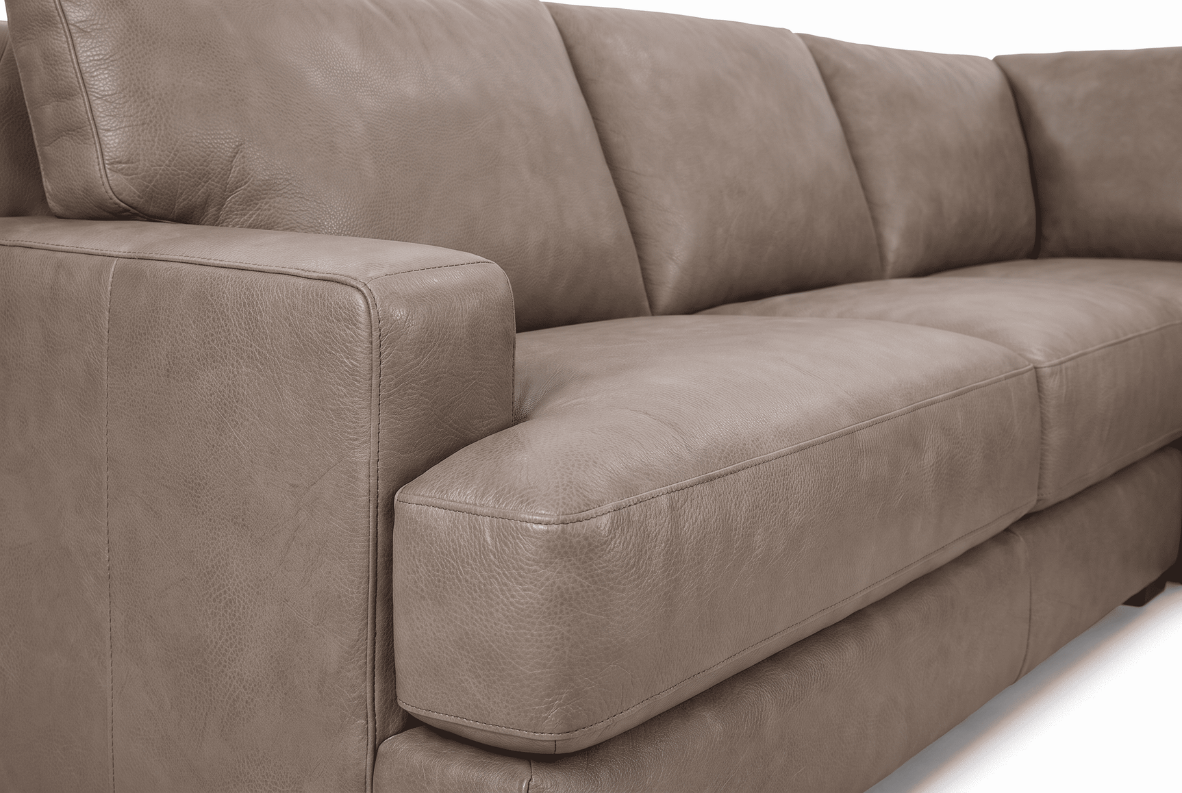 Aurelio Leather Corner Sectional Sofa