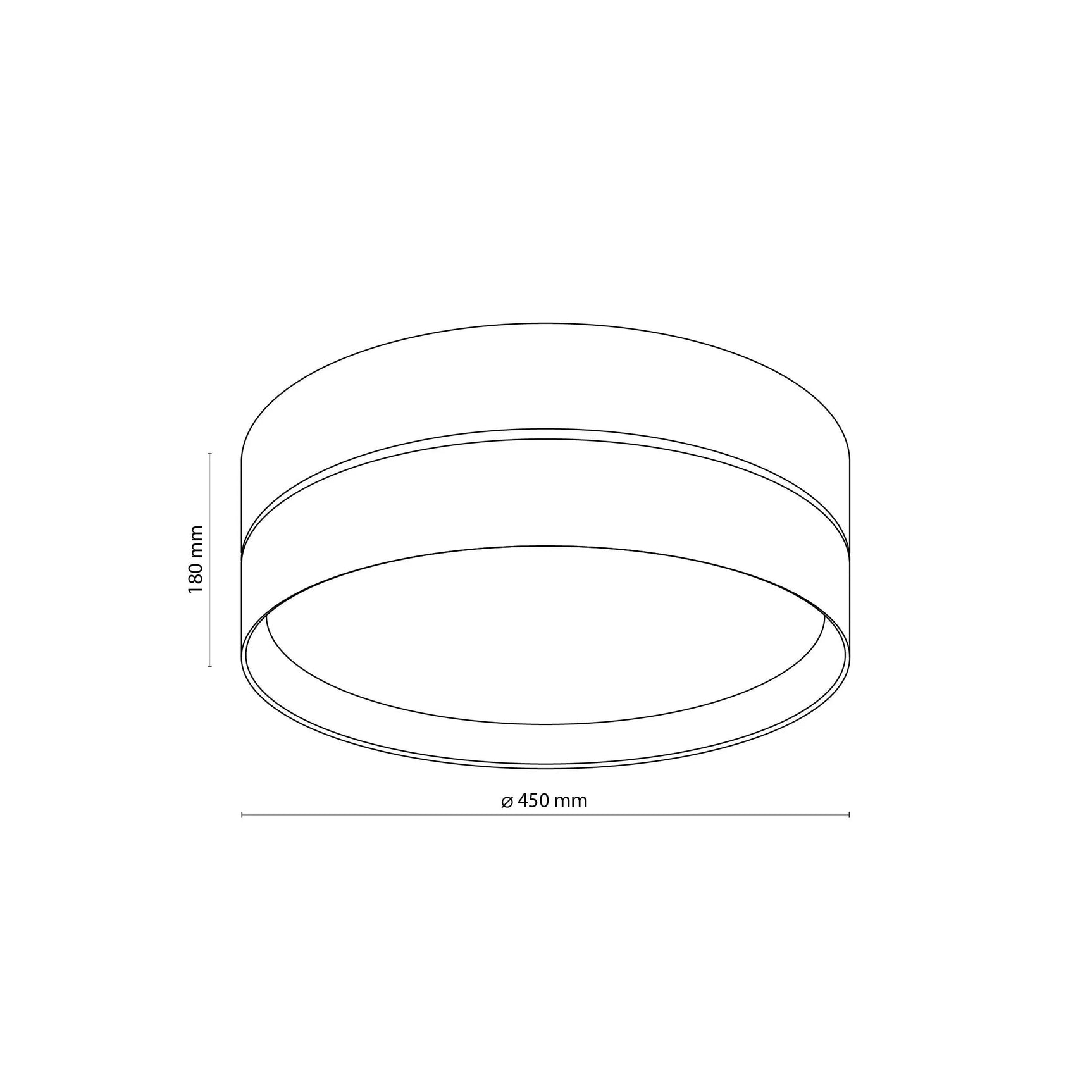 ECO Scandinavian Medium Flush Mount Ceiling Light Fixture for Kitchen, Hallway & Living Room – Minimalist Lighting