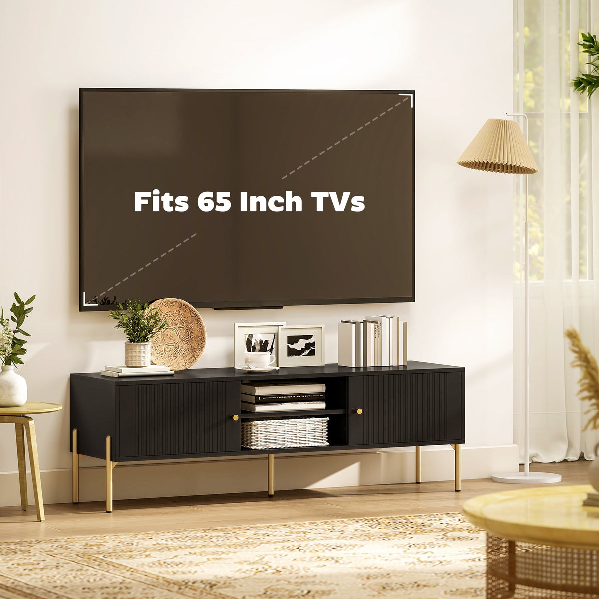 Harley TV Stand for TVs up to 65" - Black
