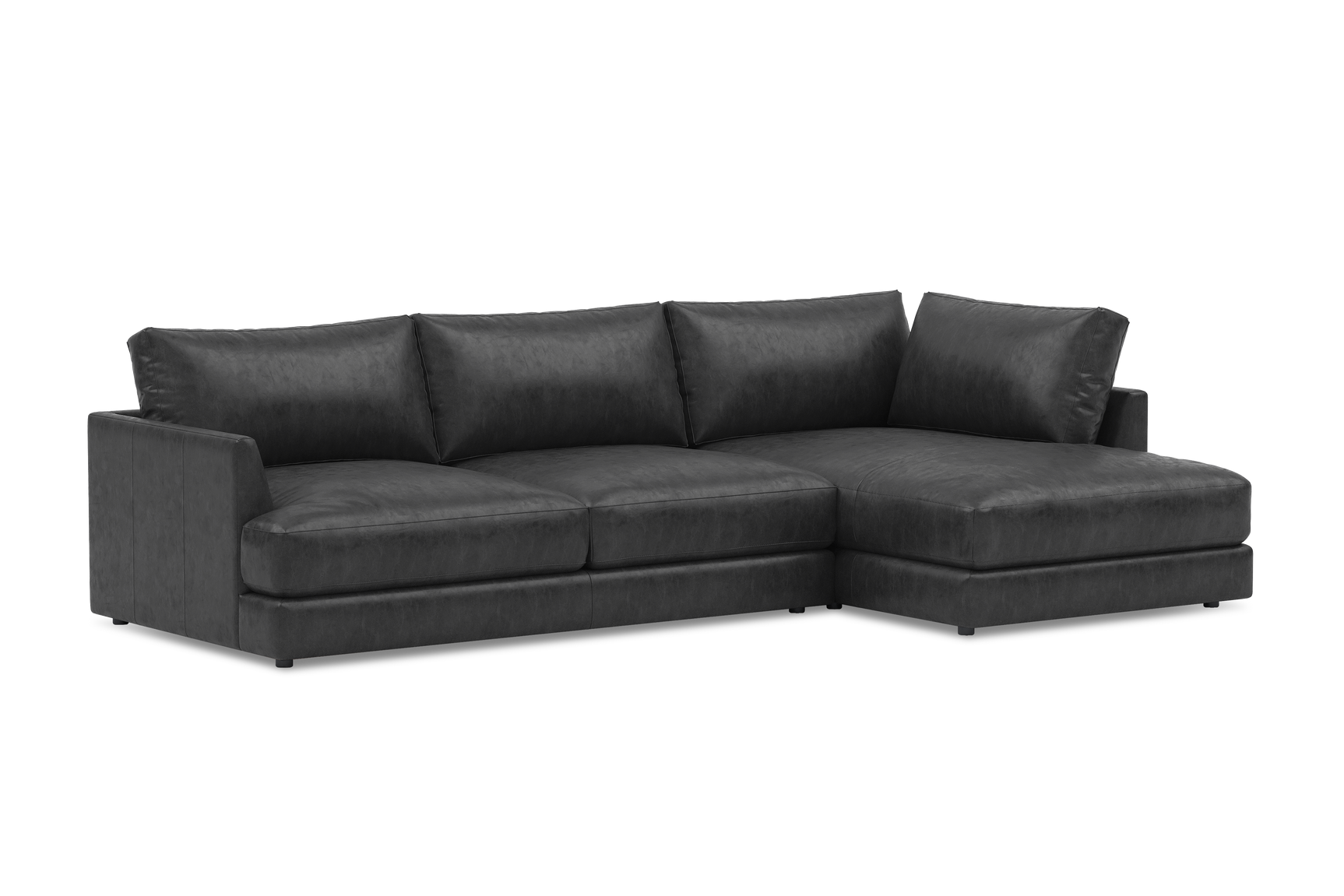 Serena Leather Sectional Sofa