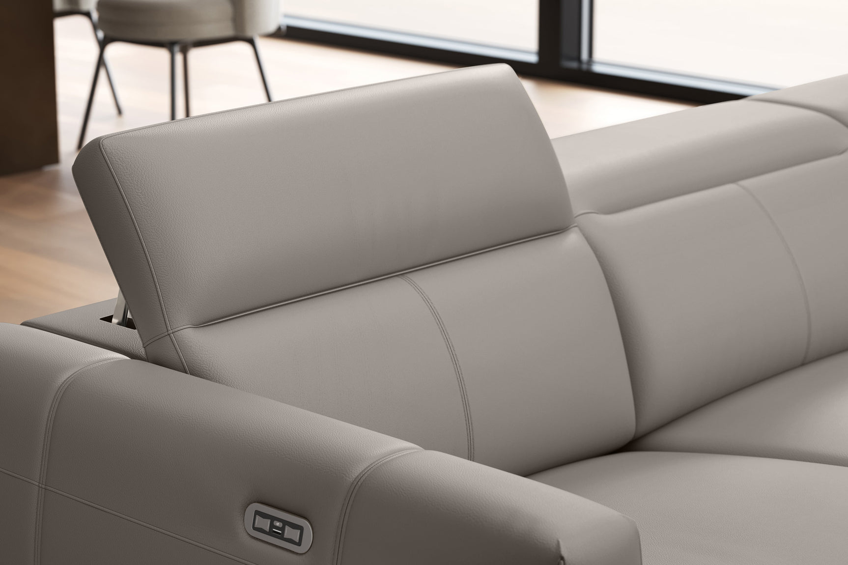 Carmen Leather Dual Recliner Sofa