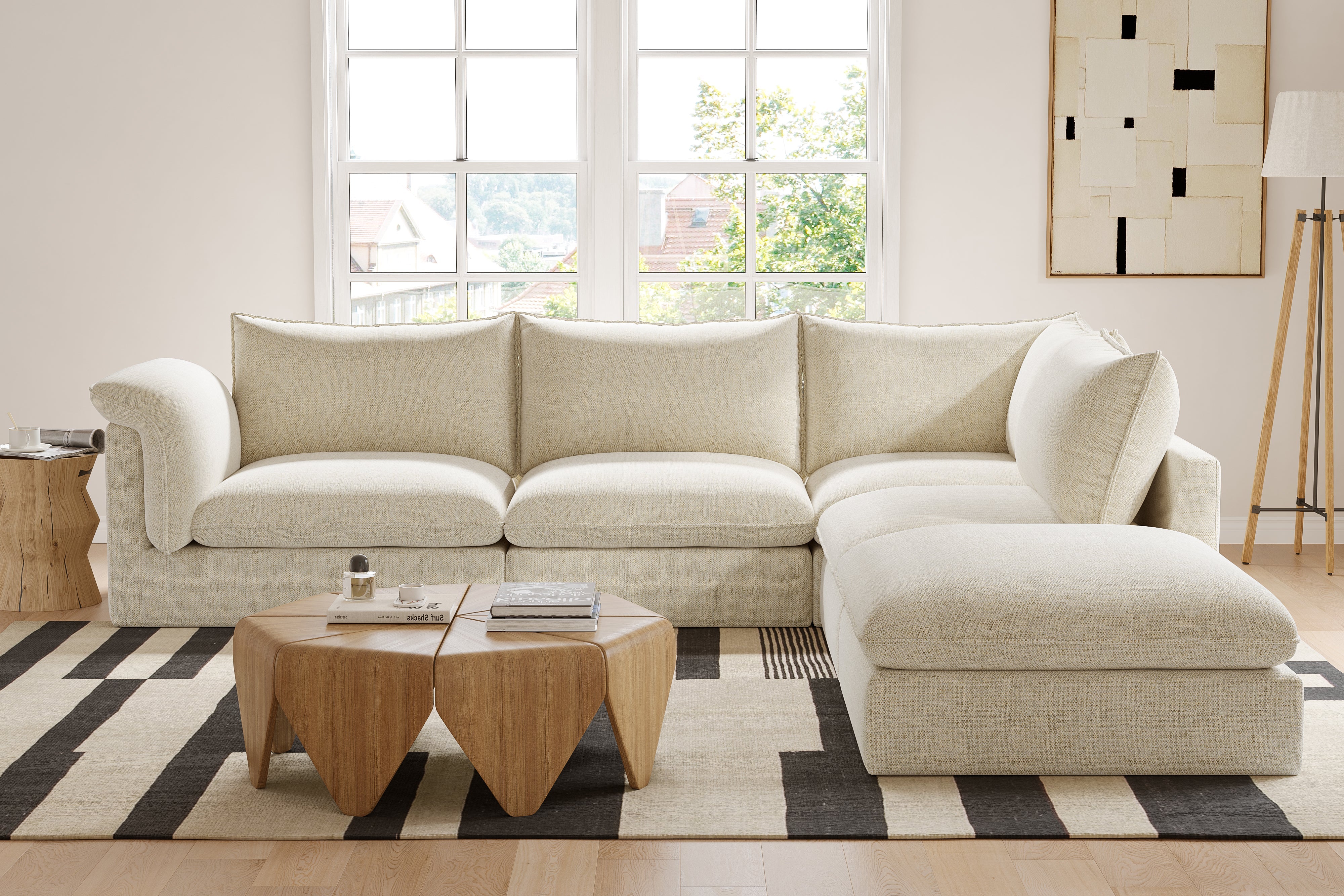 Frederick Fabric Corner Sectional Sofa