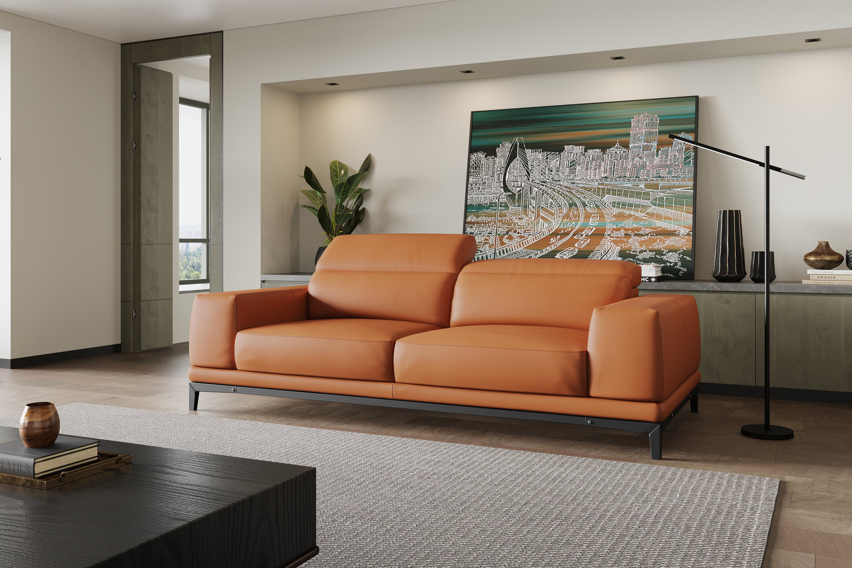 Valletta Leather Sofa