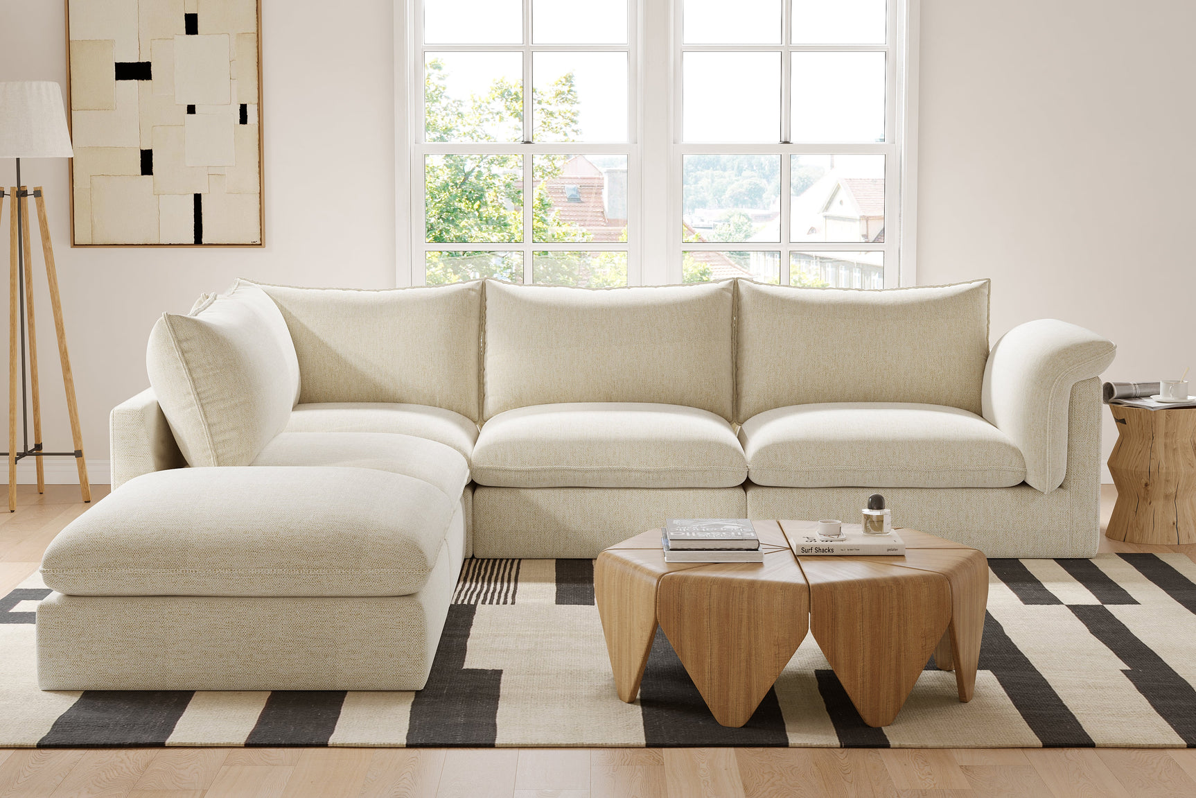 Frederick Fabric Corner Sectional Sofa