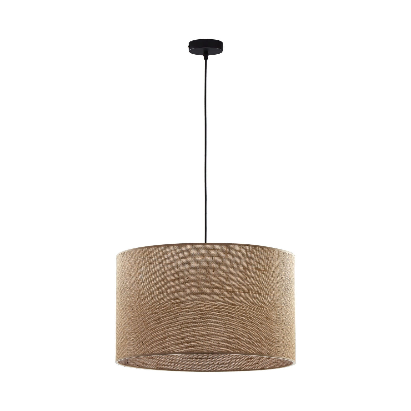 Jute Natural Fiber Scandinavian Pendant Ceiling Light for Kitchen Island, Dining Room & Warm Interior Lighting