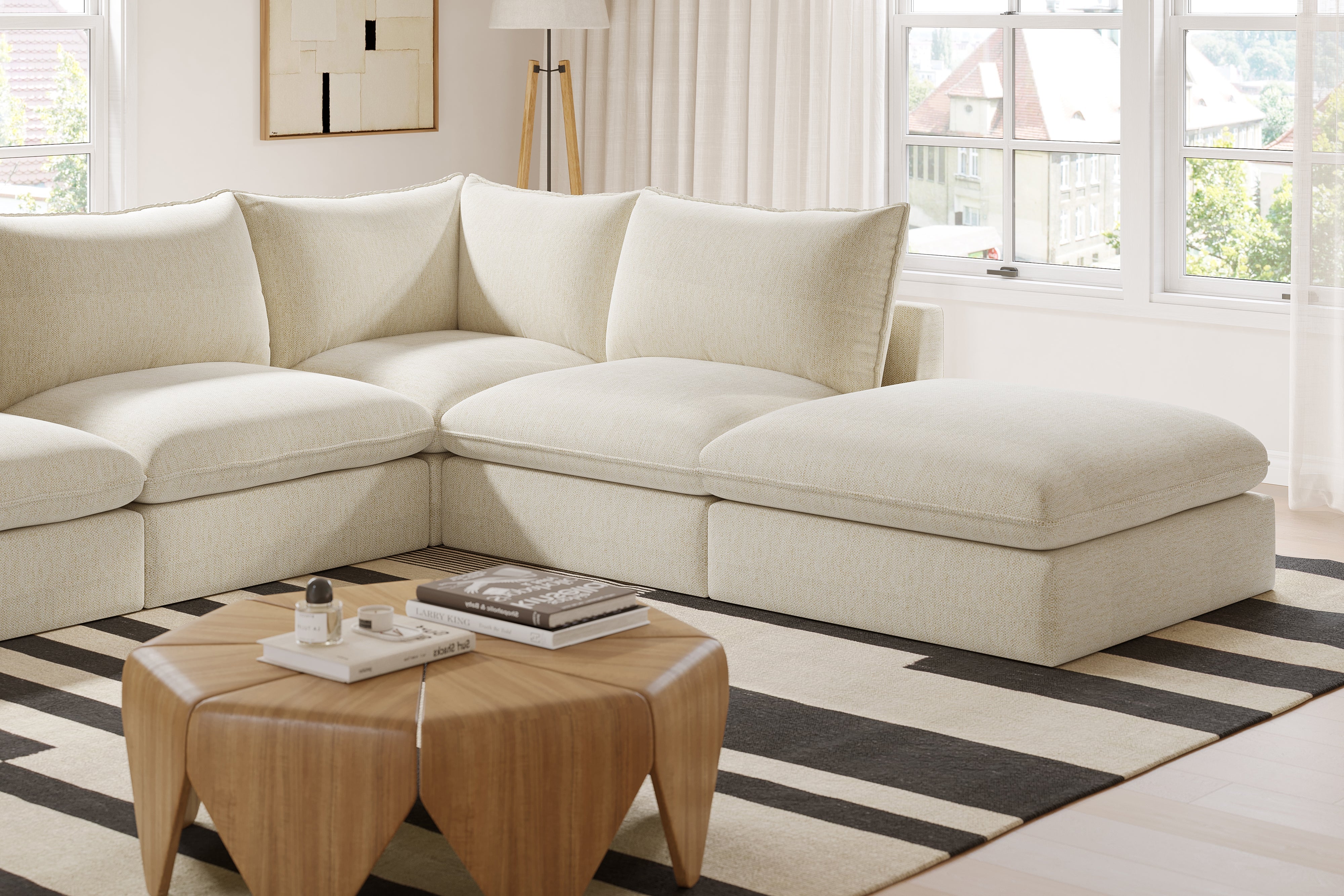 Frederick Fabric Corner Sectional Sofa