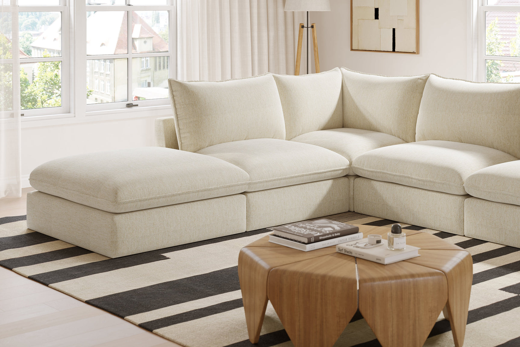 Frederick Fabric Corner Sectional Sofa