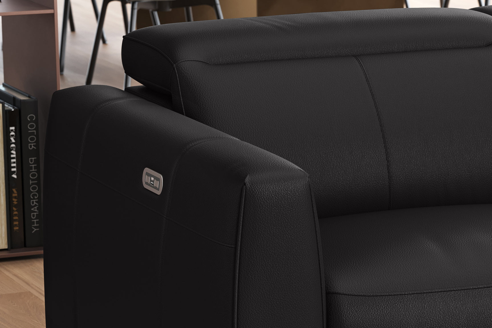 Carmen Leather Recliner Accent Chair