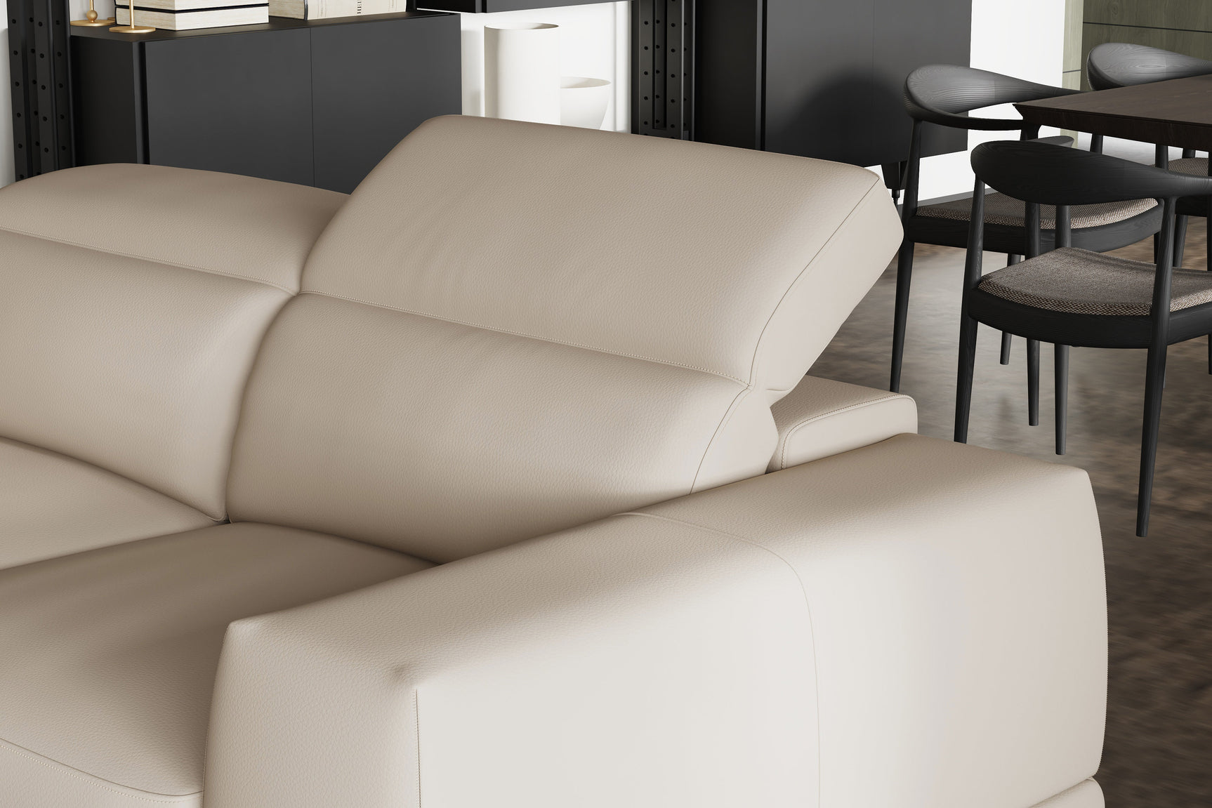Valletta Leather Sectional Sofa