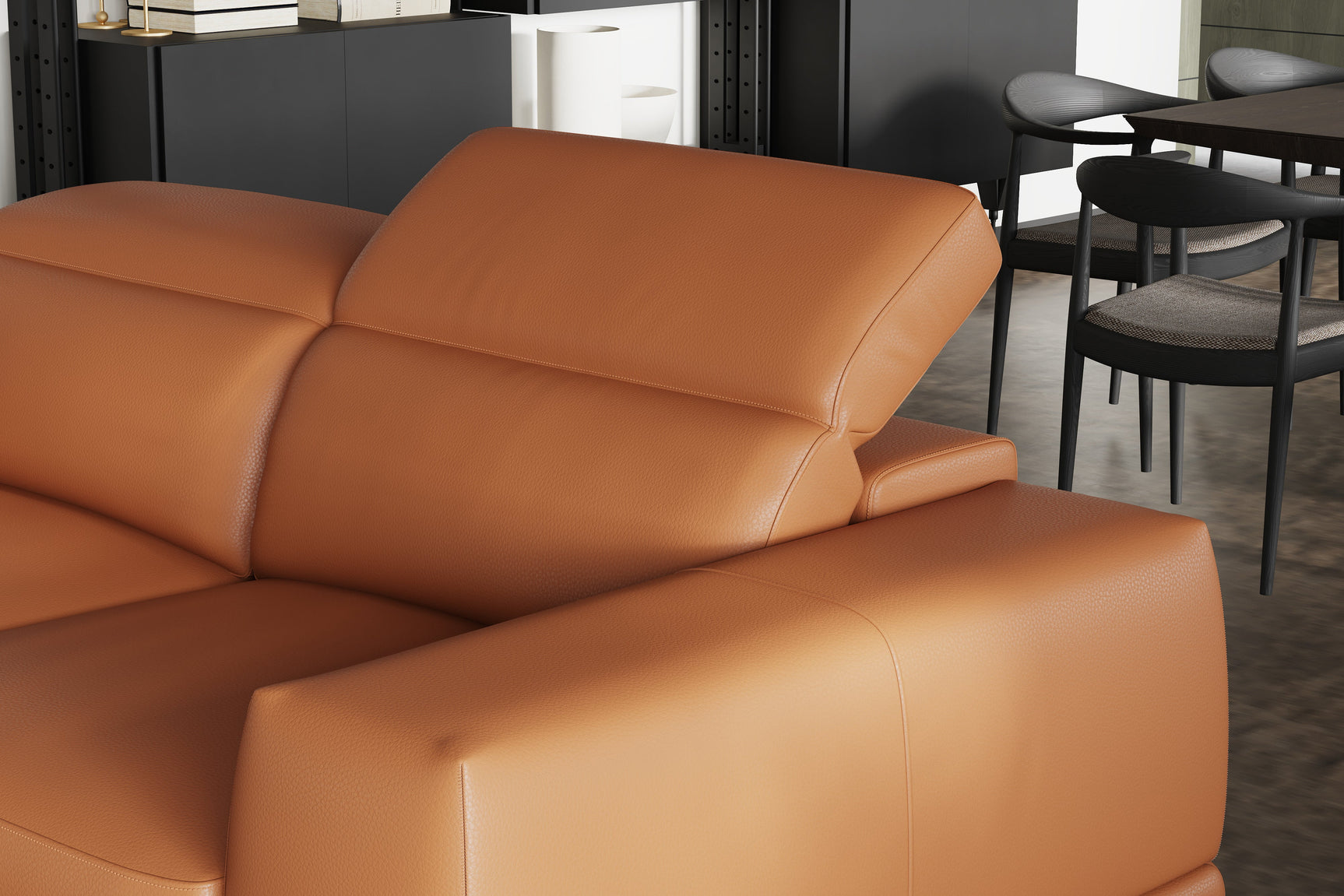 Valletta Leather Sectional Sofa