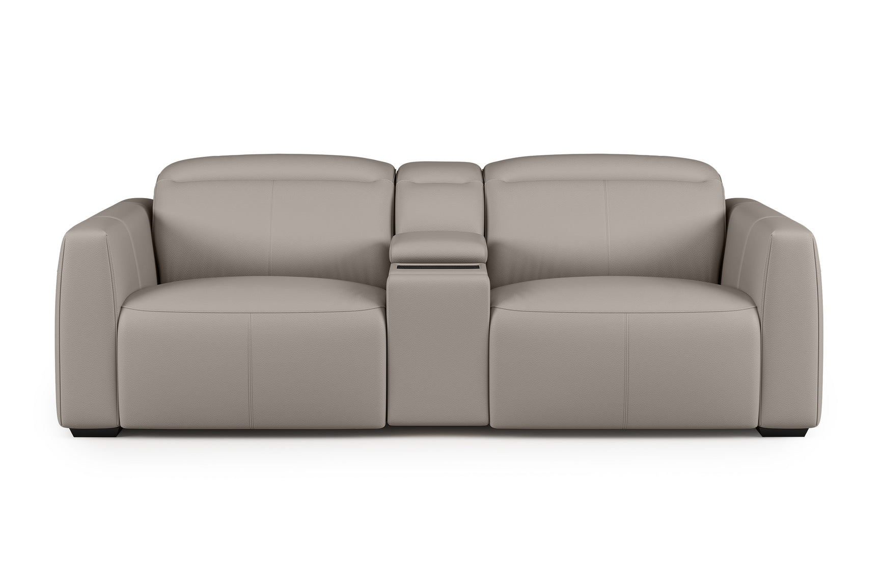 Carmen Leather Dual Recliner Sofa with Console