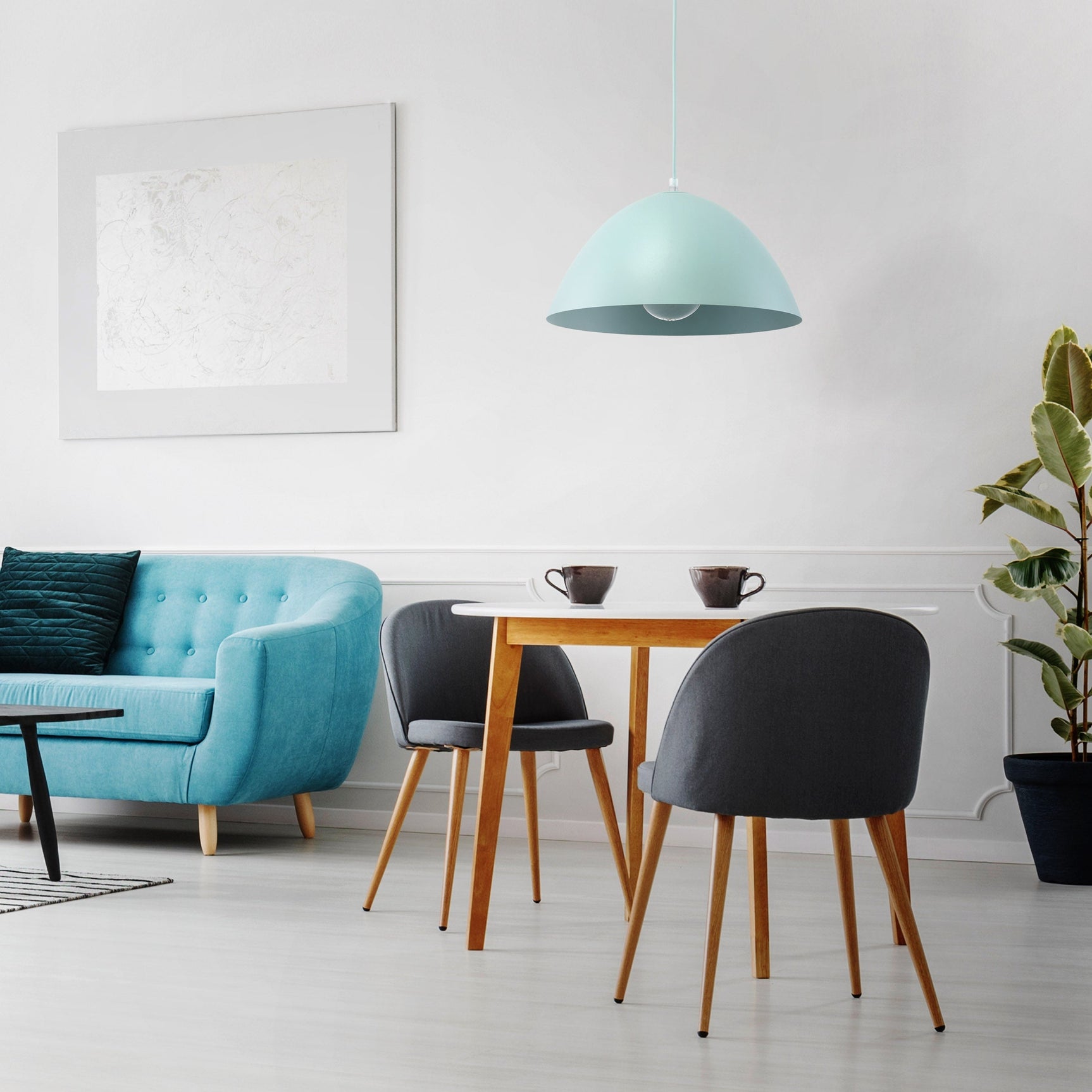 FARO Mid-Century Modern Pendant Ceiling Light Fixture for Kitchen Island, Dining Room & Living Room